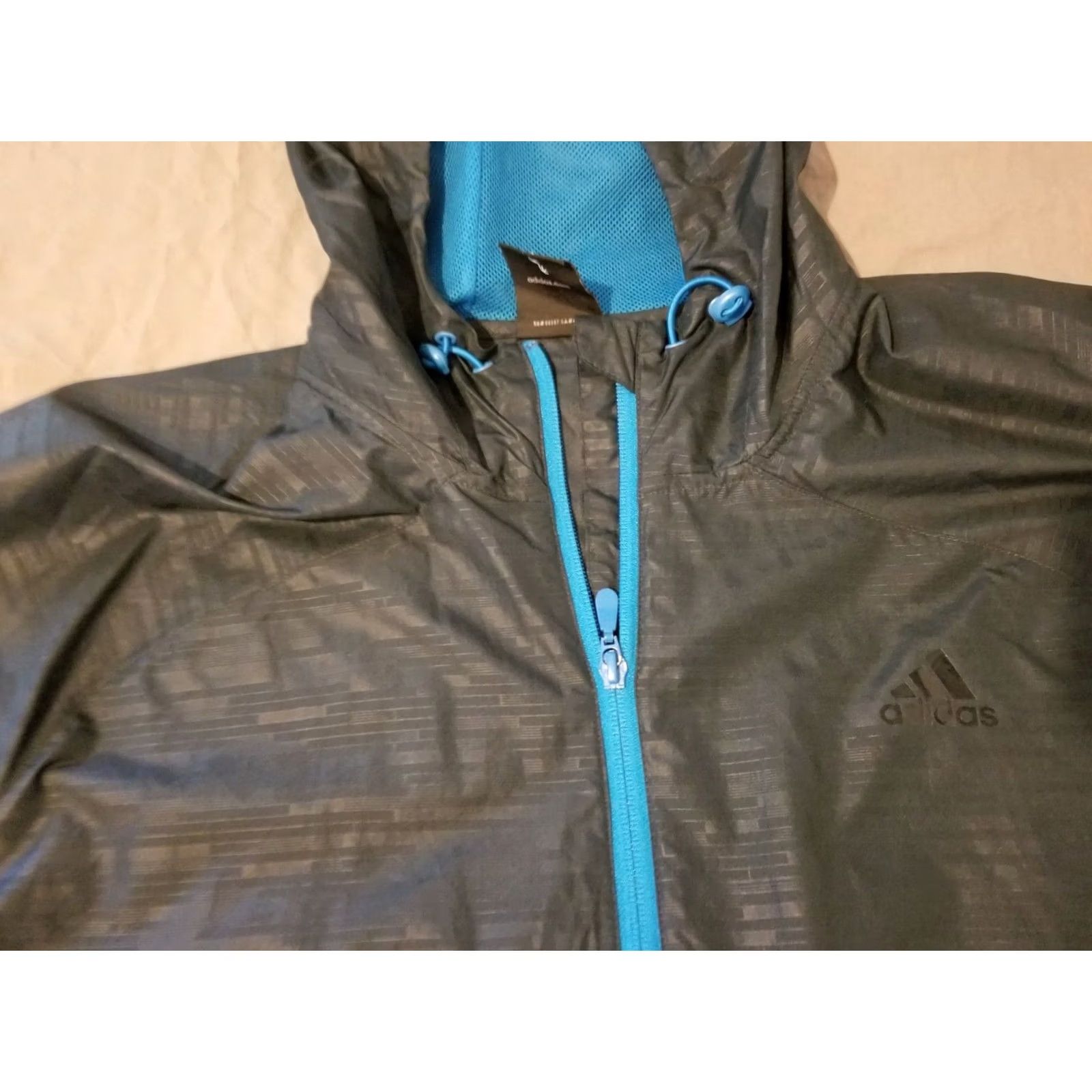 Adidas adidas Jacket Gray Hooded Athletic Gym Workout Mens L Large Size US L / EU 52-54 / 3 - 2 Thumbnail