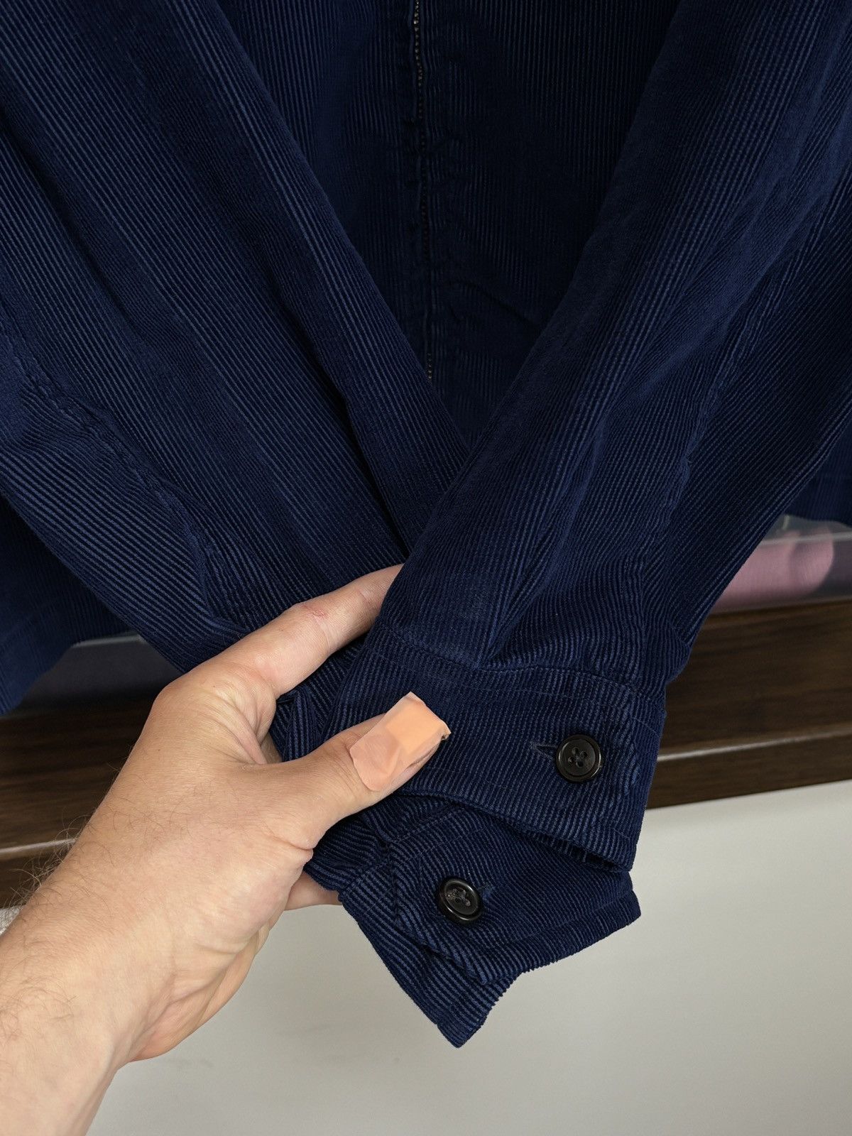 Our Legacy Our Legacy Blue Corduroy Light Jacket Size US M / EU 48-50 / 2 - 5 Thumbnail