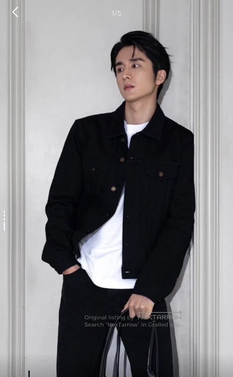 Saint Laurent Paris Saint Laurent Paris Black Denim Jacket Size US M / EU 48-50 / 2 - 2 Thumbnail