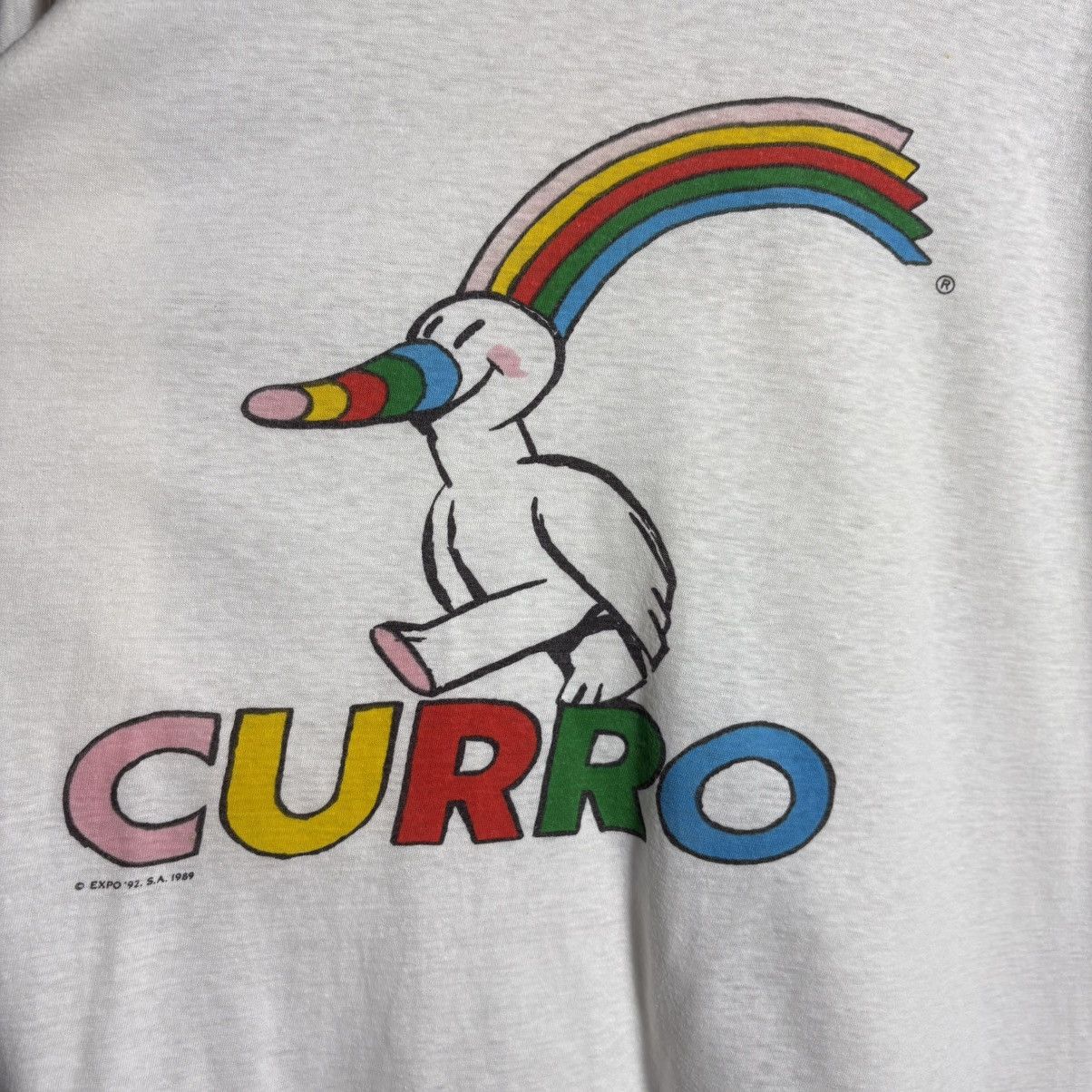 Vintage Vintage 1989s Curro Expo Graphic T-Shirt / Single Stitch Size US XL / EU 56 / 4 - 2 Thumbnail