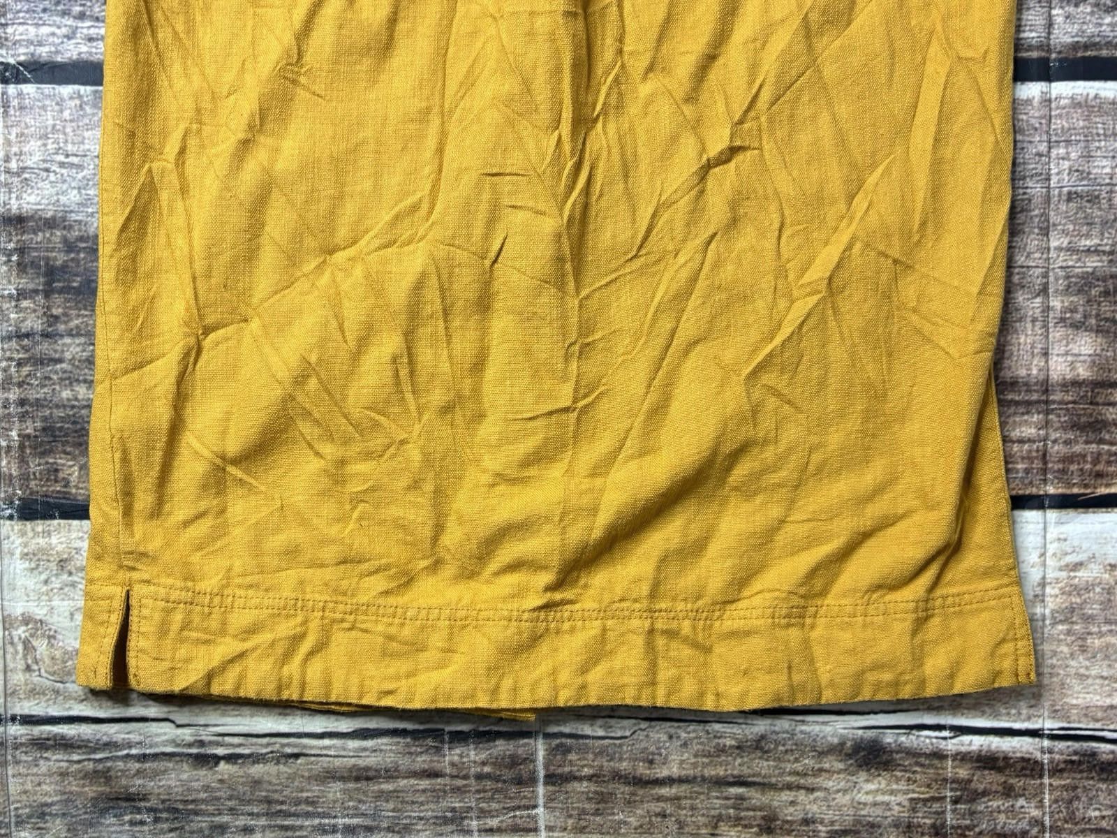 Other Anthropologie Pilcro Mini Shirt Dress Linen Blend Yellow XXS Size XS / US 0-2 / IT 36-38 - 7 Thumbnail
