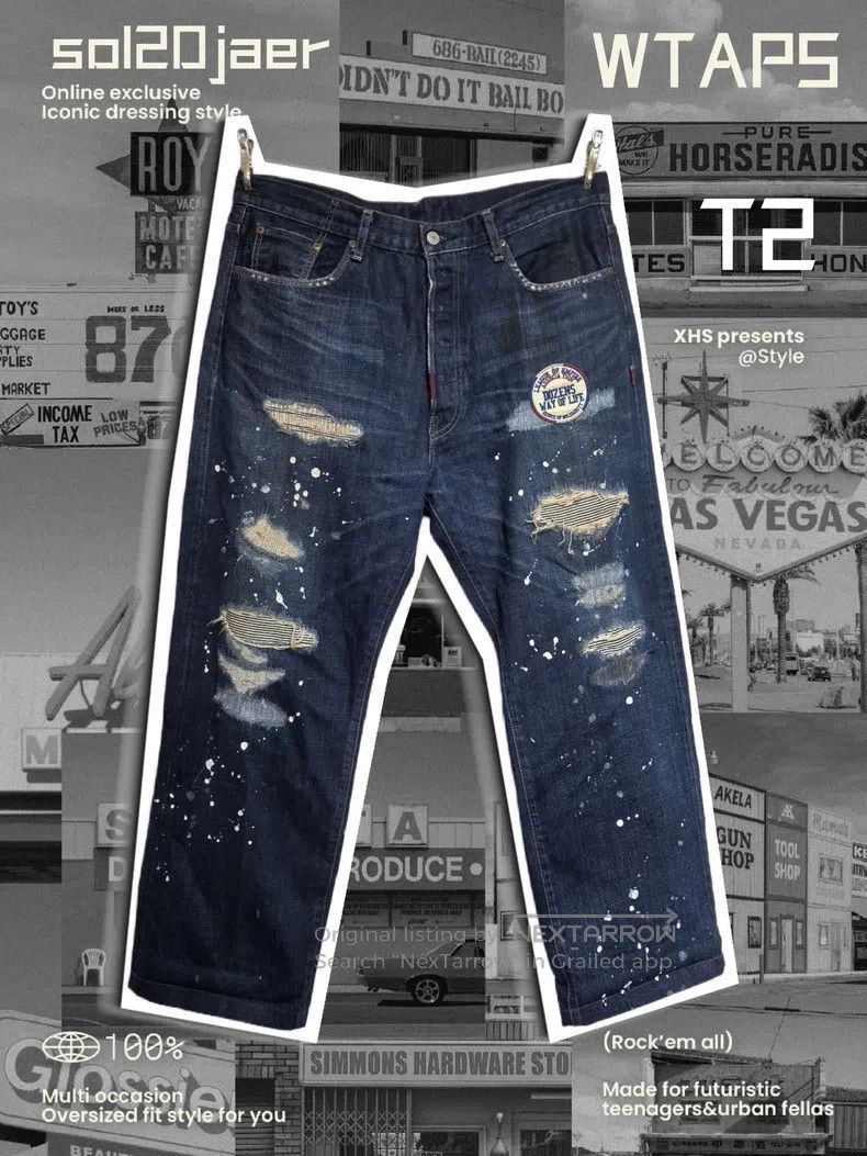 Wtaps Wtaps size XL Blue jeans Size US 41 - 1 Thumbnail