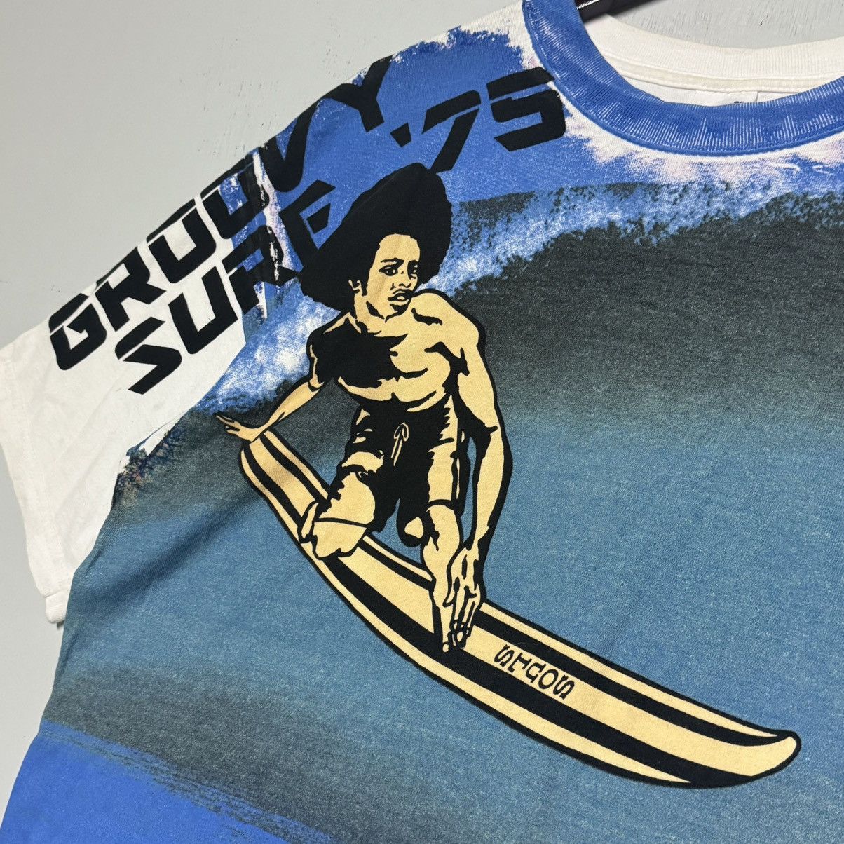 Vintage Vintage Y2K Groovy Surf 75 Soul Tee Shirt Size US XL / EU 56 / 4 - 5 Thumbnail