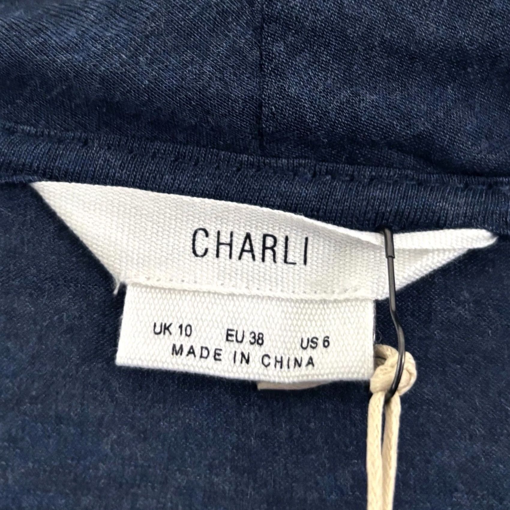 Vintage Charli Adine Wrap Top - UK 10 Blue Womens Long Sleeve Casual New with Tags BNWT Size L / US 10 / IT 46 - 3 Thumbnail