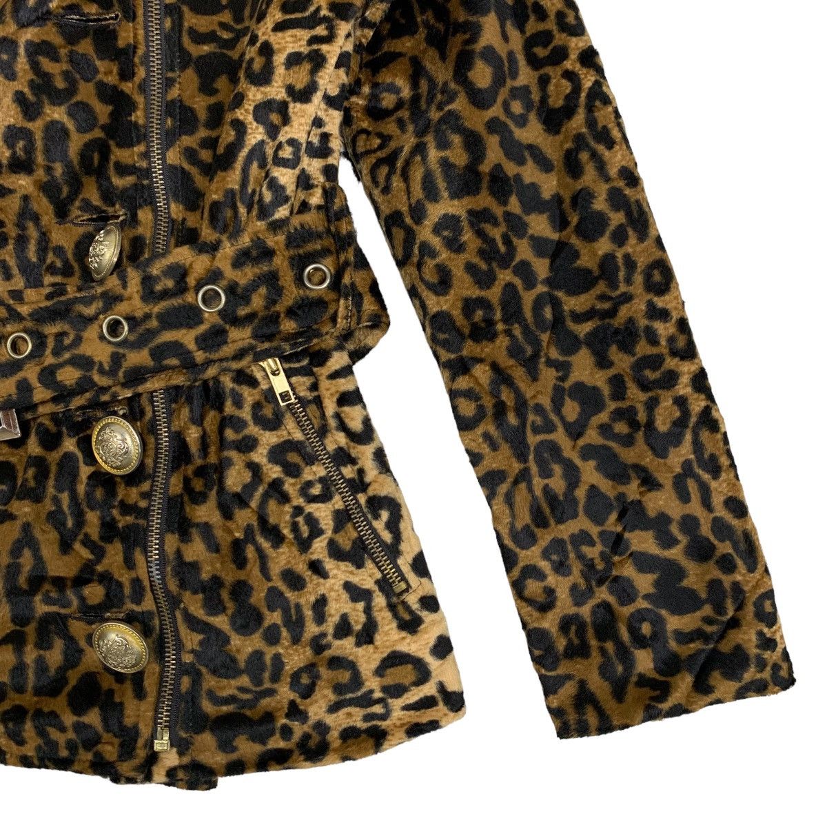 If Six Was Nine Vintage d.i.a. Leopard Fur Double Breasted Jacket Size S Size S / US 4 / IT 40 - 6 Thumbnail