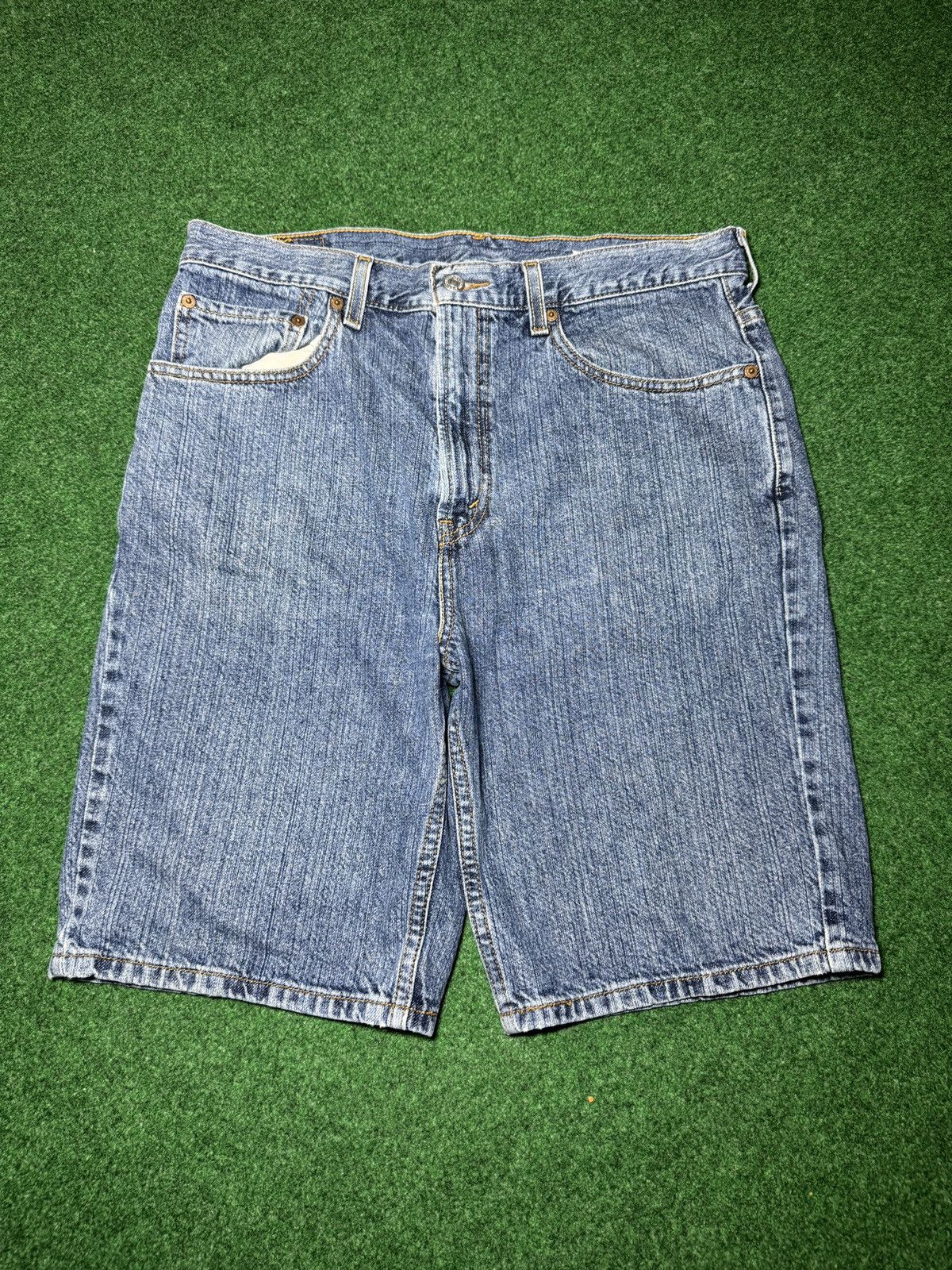 Levi's × Vintage Y2K Levi’s 505 Jorts 34 Skater Grunge Hip Hop Denim Shorts Size US 34 / EU 50 - 3 Thumbnail
