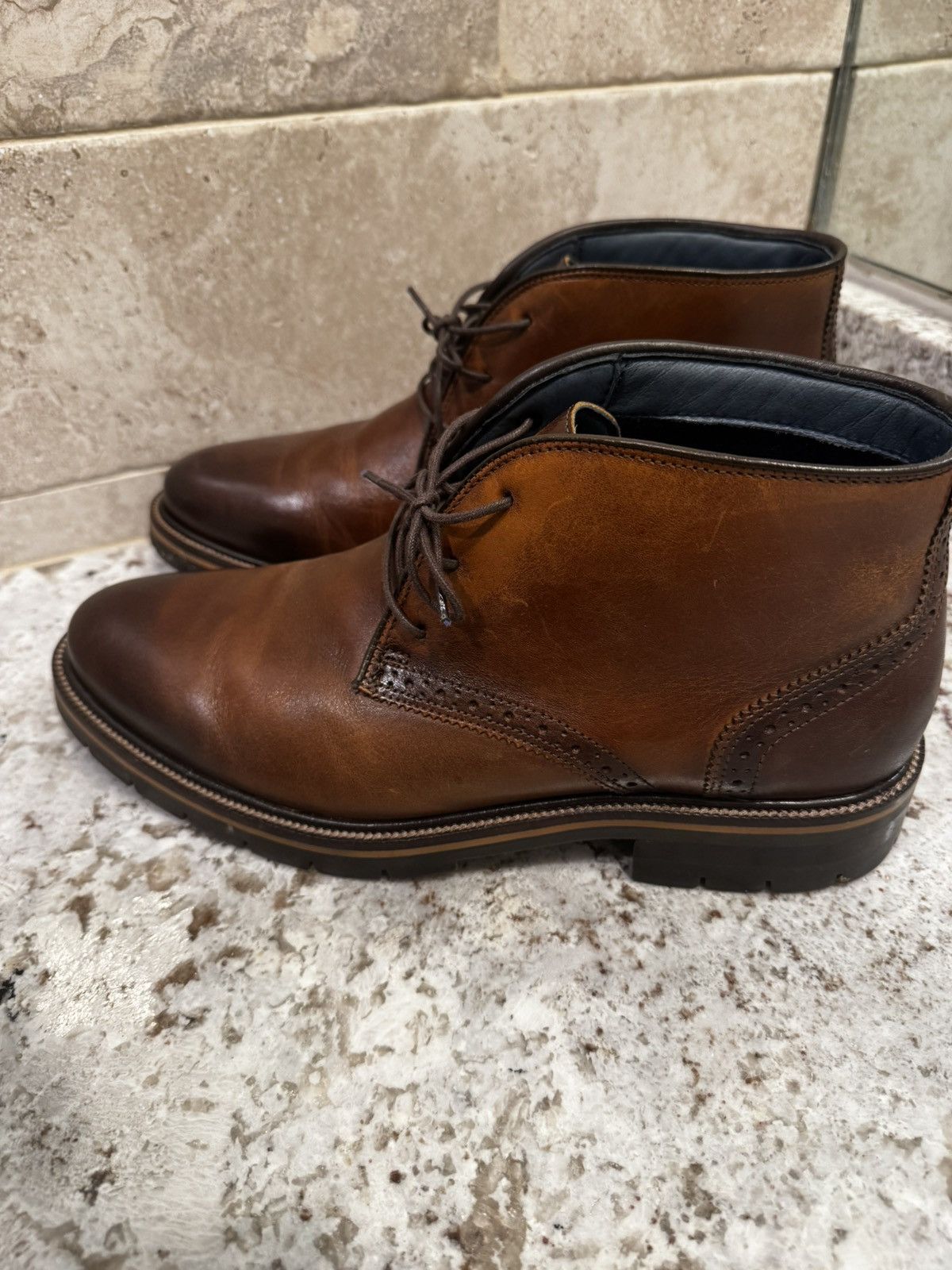 Johnston & Murphy Johnston & Murphy Dark Brown Chukka Boots Size US 10 / EU 43 - 4 Thumbnail