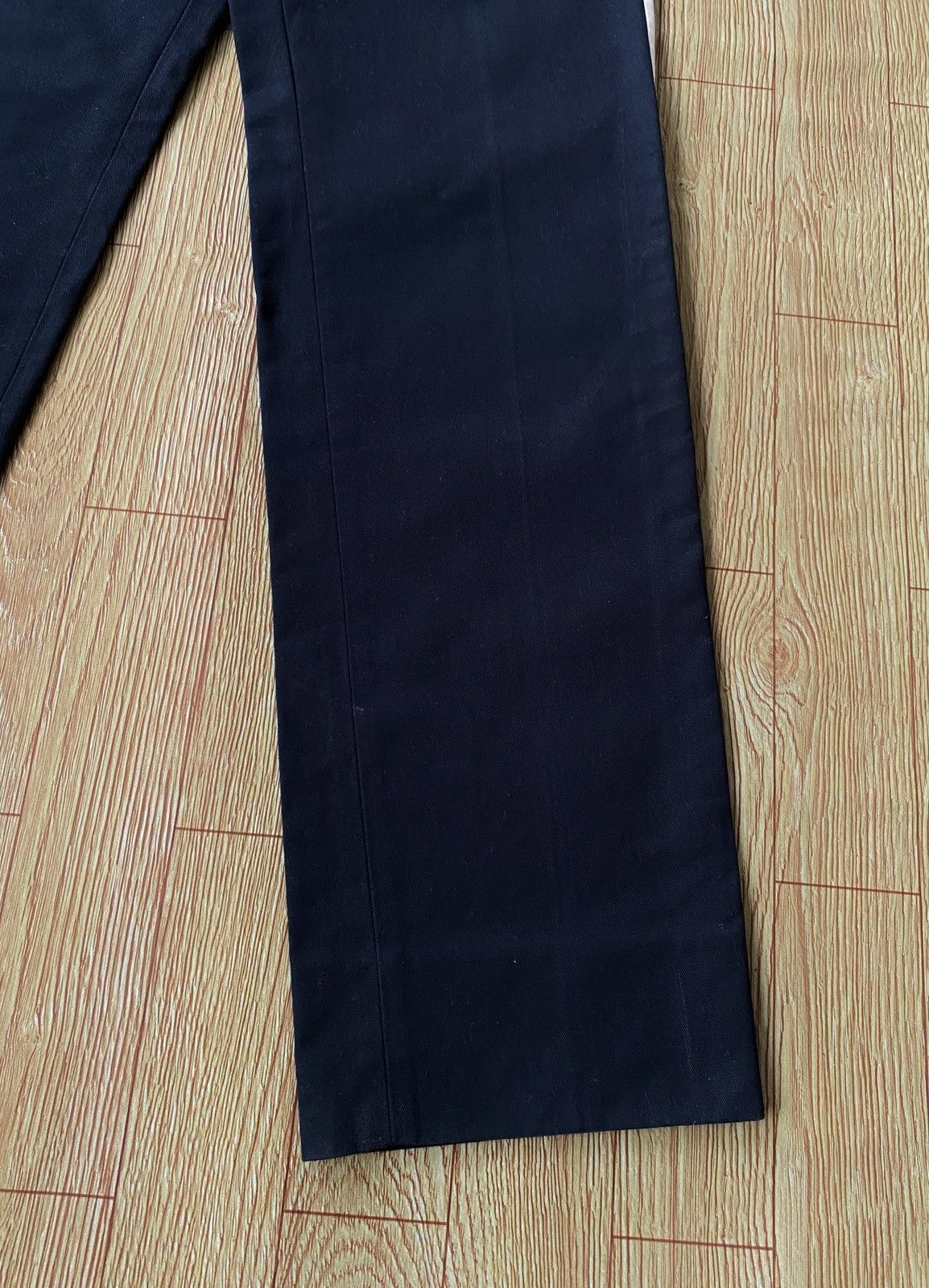 Gucci Rare Design Vintage Brand Gucci Navy Blue Casual Pants 1990s Size US 29 - 5 Thumbnail