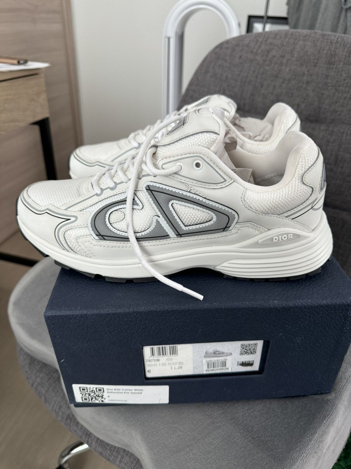 Dior Dior B30 White Sneakers Size 42 Size US 9 / EU 42 - 2 Thumbnail
