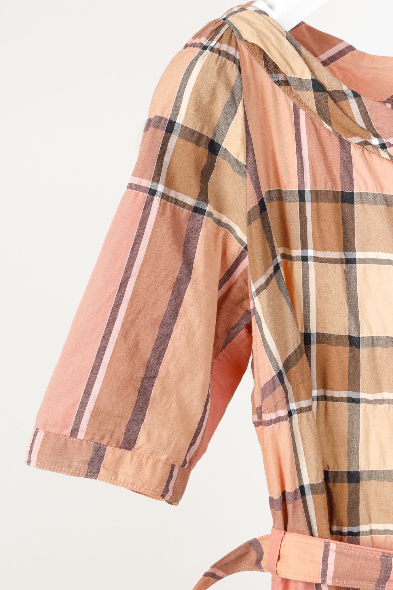 Burberry Burberry Brit Pink Check Belted Sheath Dress Size M / US 6-8 / IT 42-44 - 5 Thumbnail
