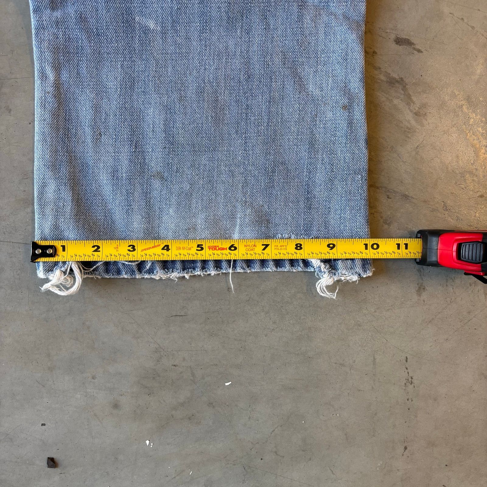 Vintage y2k faded washed bootcut flared distressed jeans Size US 34 / EU 50 - 3 Thumbnail