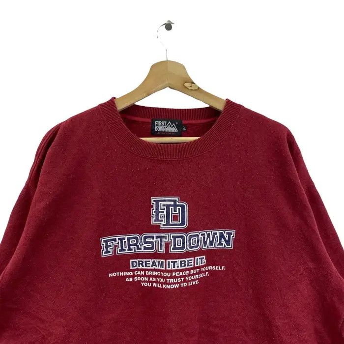 Vintage Vtg FIRST DOWN USA Outdoor Camping Red Dream Sweatshirt Size US XL / EU 56 / 4 - 2 Thumbnail