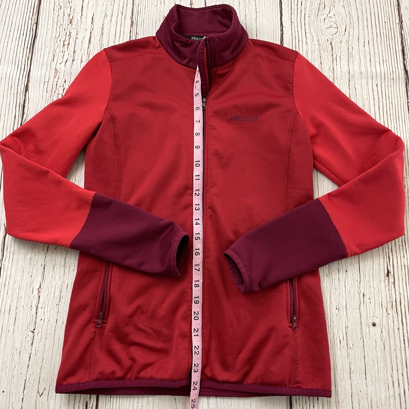 Marmot Marmot Jacket Womens Small Red Full Zip Fleece Lined Windbreaker Shirt Size S / US 4 / IT 40 - 4 Thumbnail