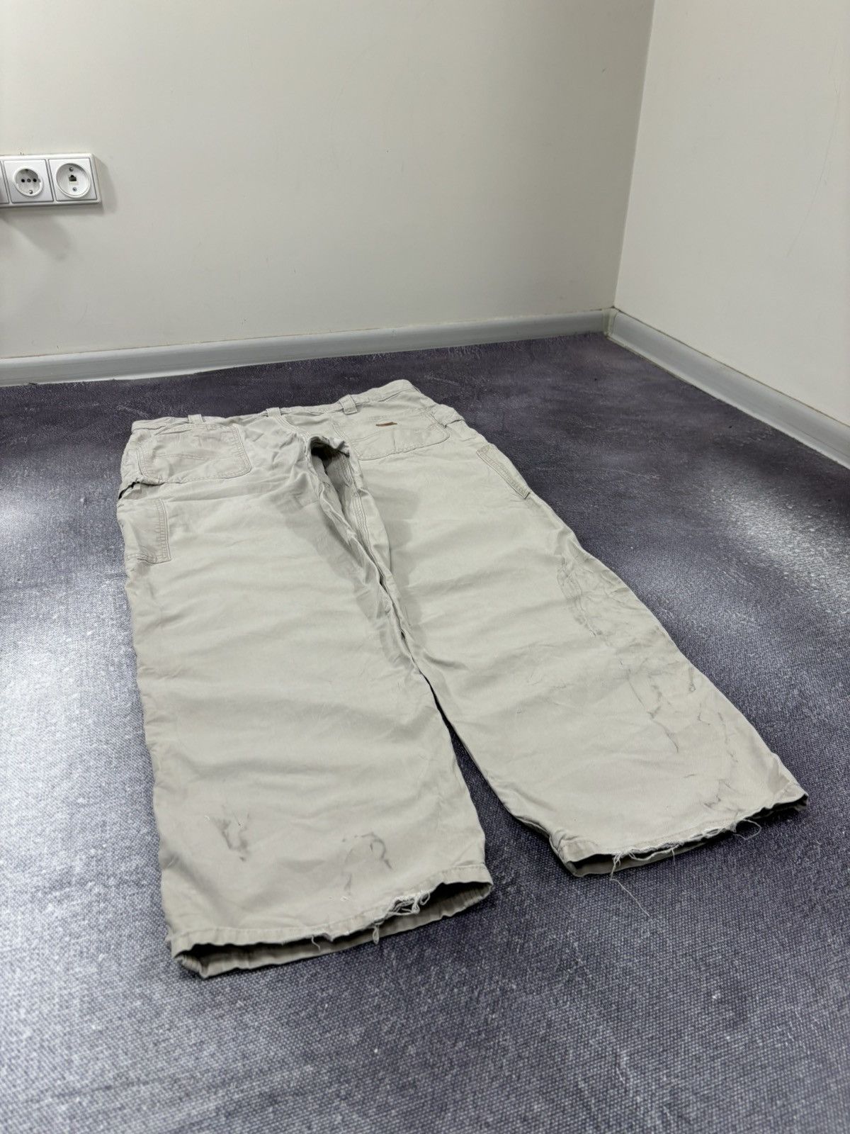 Carhartt Vintage Carhartt Original Dungaree Fit Beige Baggy Pants Size US 42 / EU 58 - 4 Thumbnail
