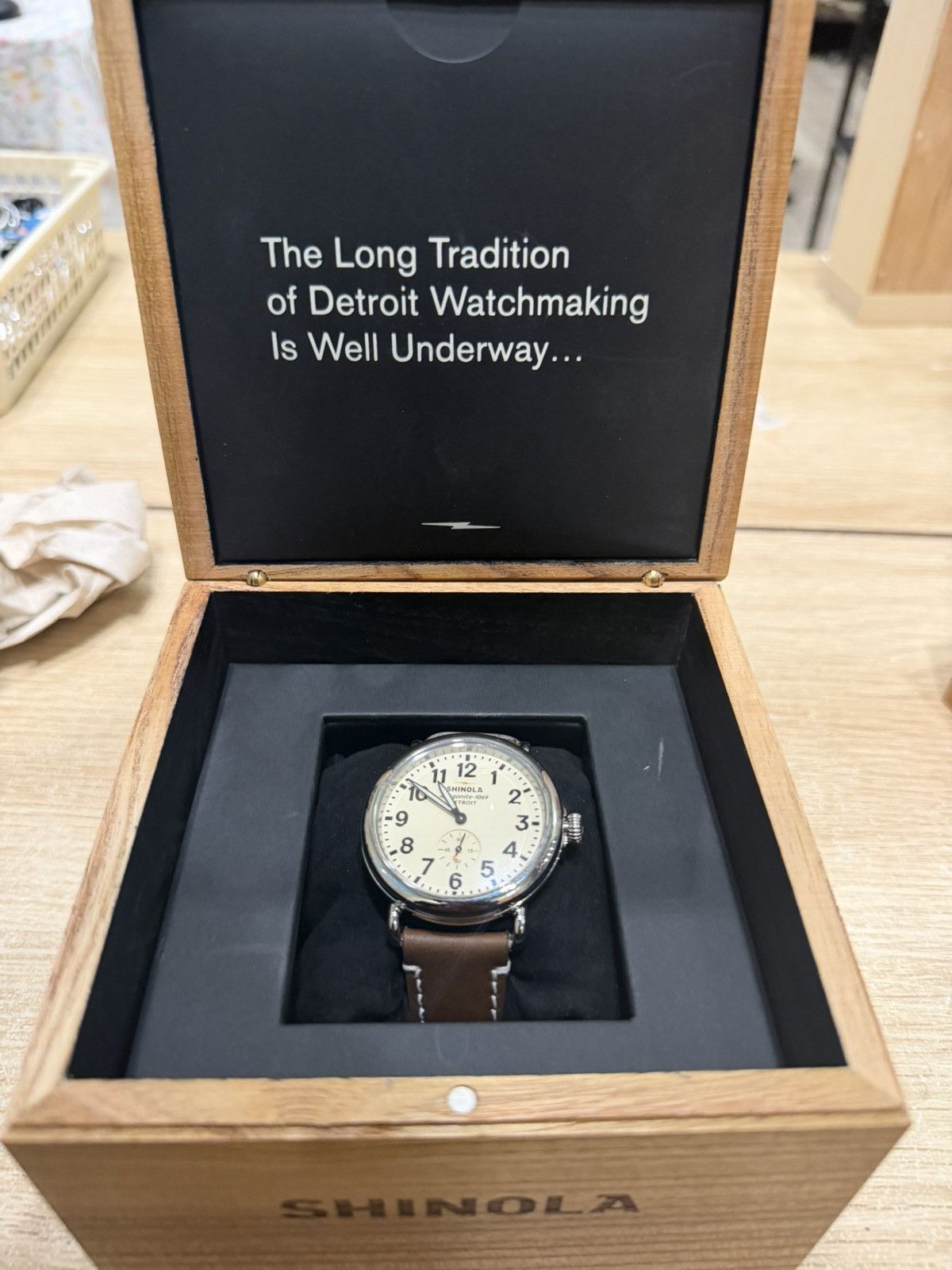 Shinola 41 MM Shinola Runwell Size 42 - 1 Thumbnail