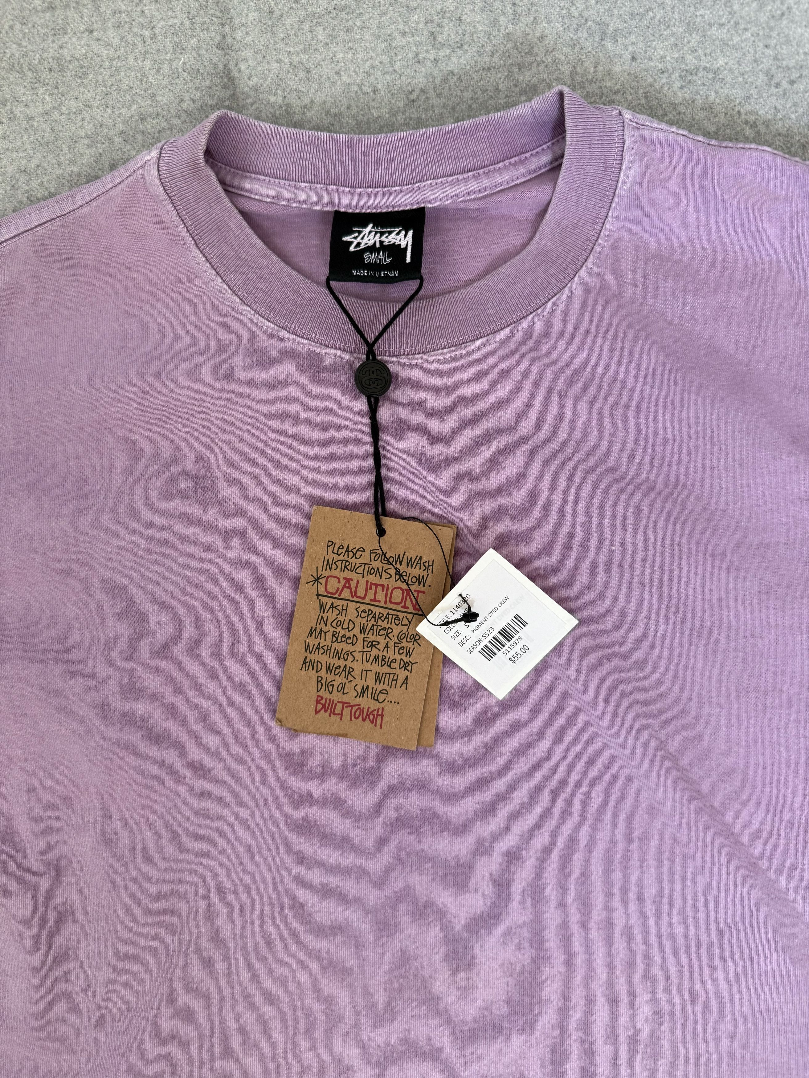 Stussy Dye crew t shirt in lave Size US S / EU 44-46 / 1 - 2 Thumbnail