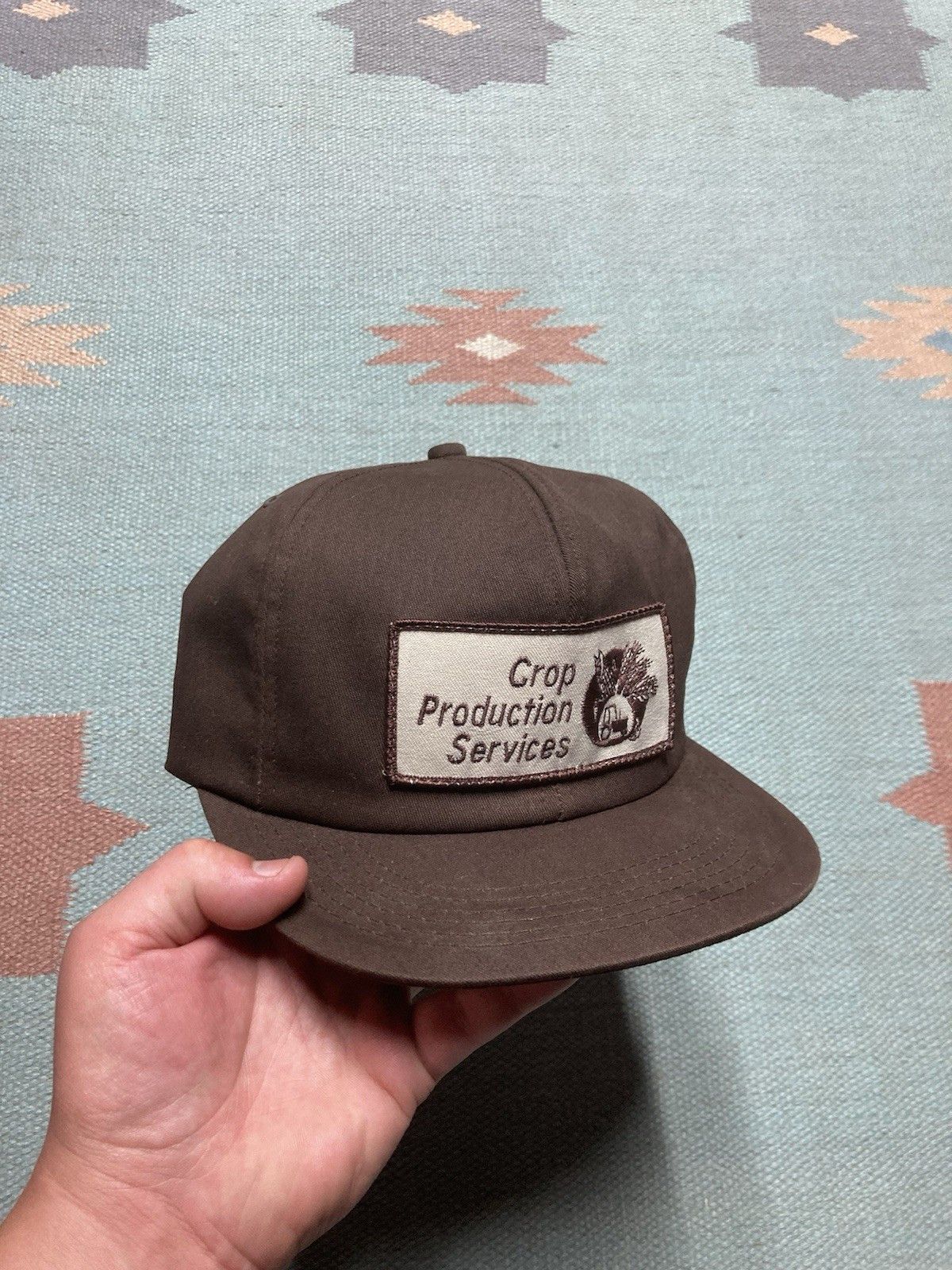 Vintage k products snapback hat crop production patch farm feed USA Size ONE SIZE - 1 Thumbnail