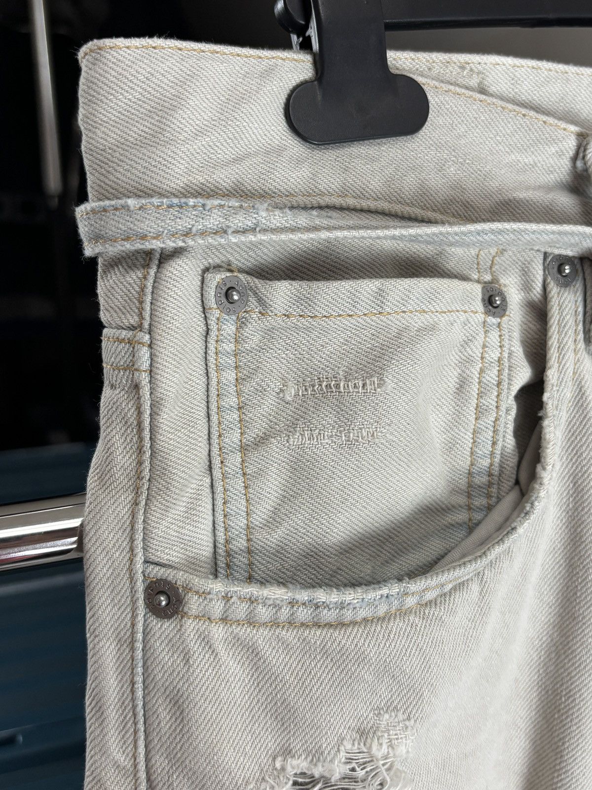 Acne Studios Acne Studios 1991 Toj Pompeii Distressed Loose Denim Pants Size US 36 / EU 52 - 8 Thumbnail