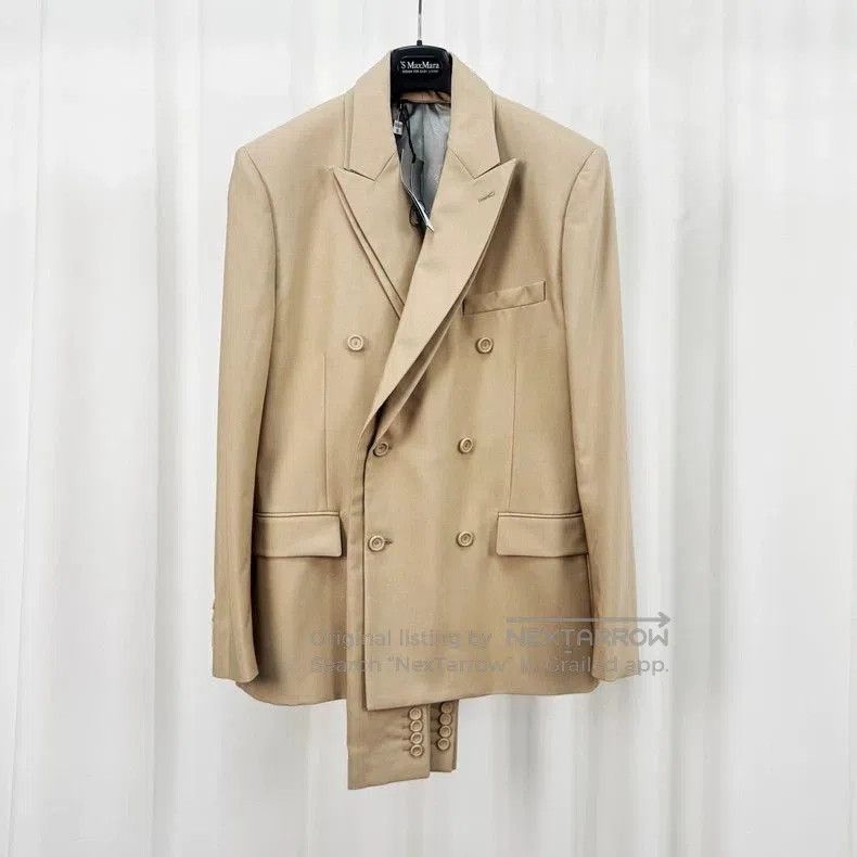 Dior Dior Beige Wool Peak Lapel Blazer. Size US M / EU 48-50 / 2 - 1 Thumbnail