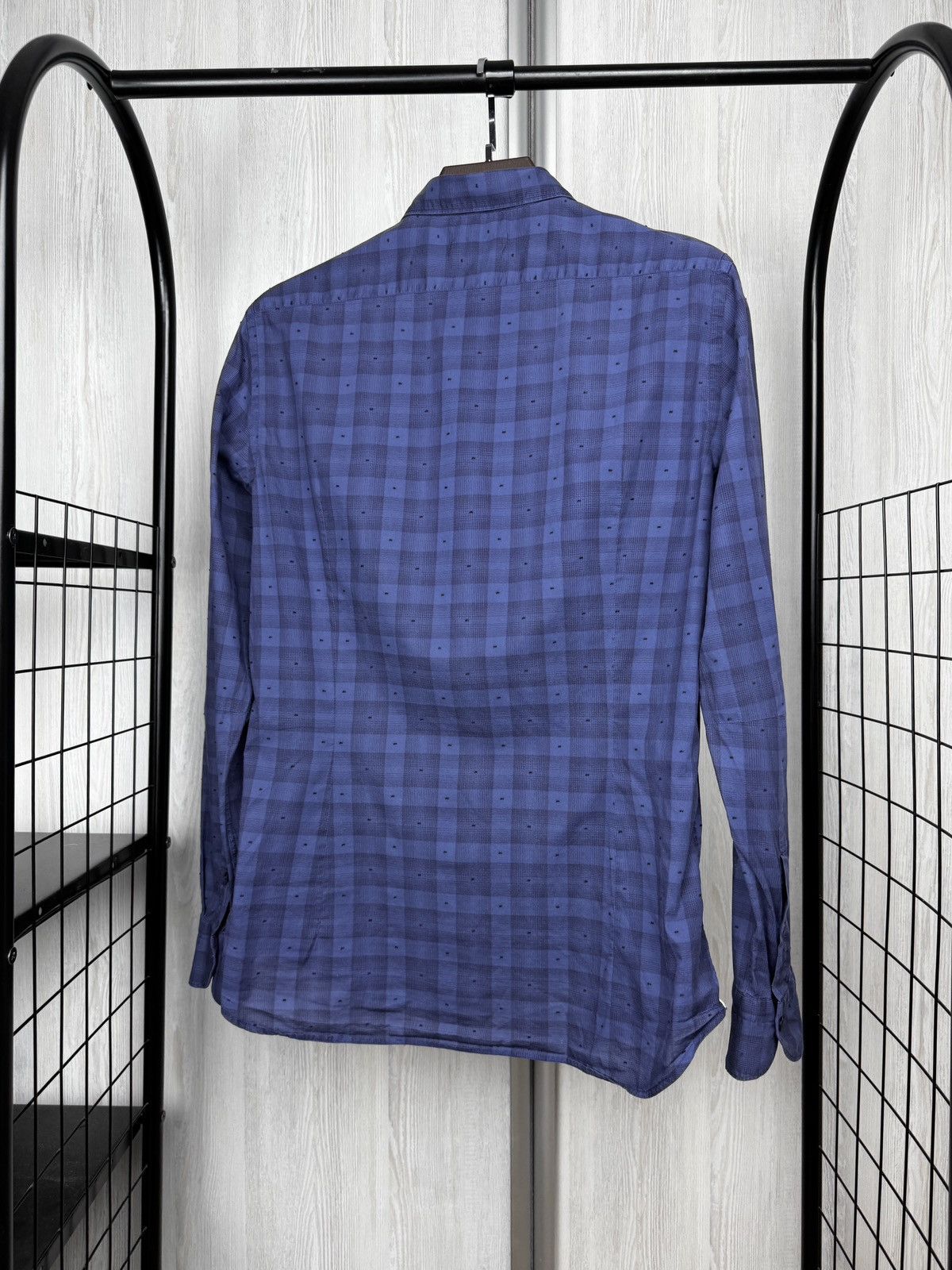 Tintoria Mattei Tintoria Mattei 954 blue checkered italian ls shirt size 40 Size US M / EU 48-50 / 2 - 7 Thumbnail