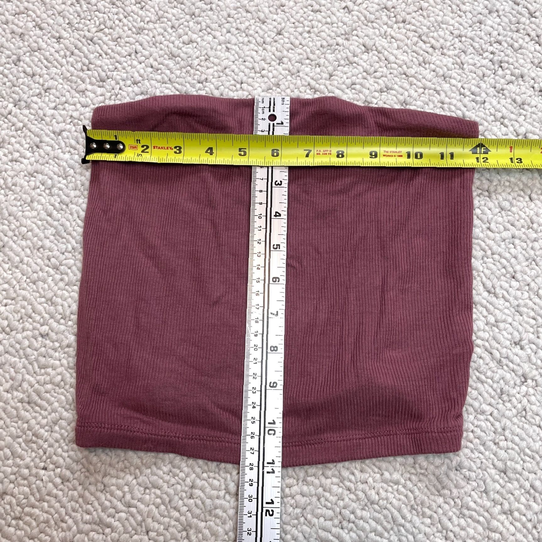 American Eagle Outfitters American Eagle Outfitters Shirt Womens Small Multicolor Cropped Tube Top Strapless Sleeveless Round Neck Knit Spandex Viscose All Seasons Tank Size S / US 4 / IT 40 - 2 Thumbnail