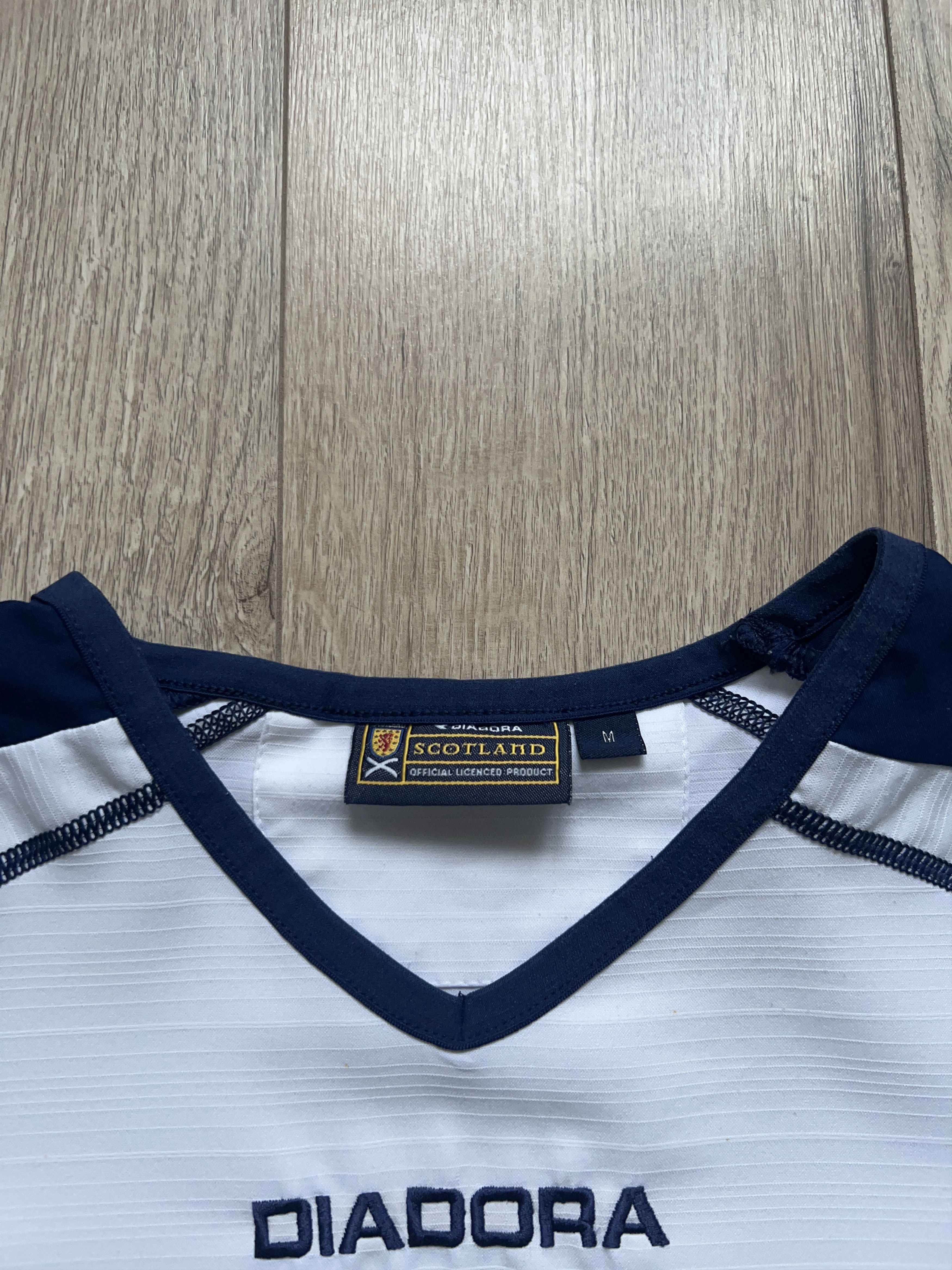 Vintage Diadora Scotland 2003 2004 Away Football Soccer Shirt Size US M / EU 48-50 / 2 - 2 Thumbnail