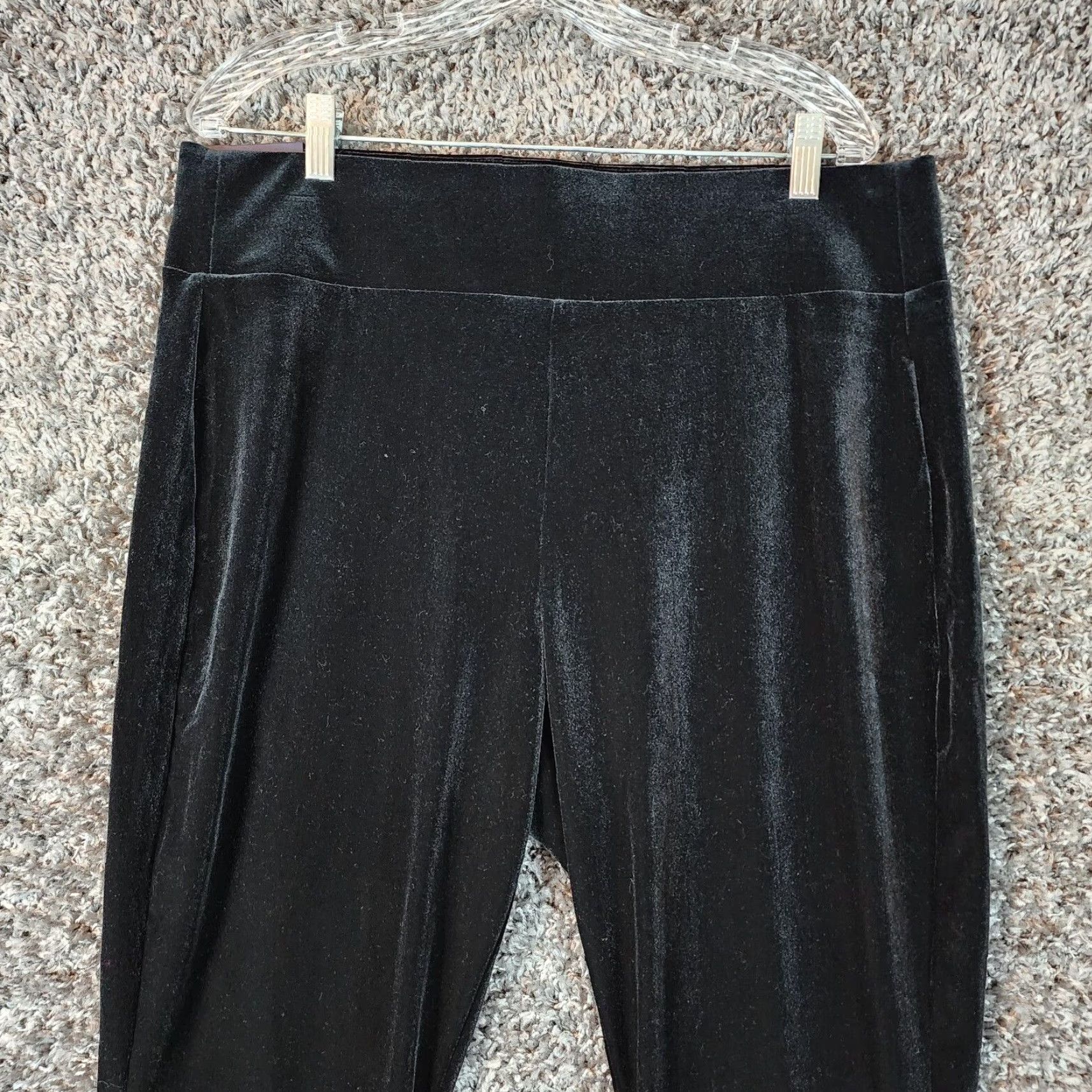 Gap Gap Leggings Women XL Black Felt Stretch Mid Rise Jegging Womens Size 40" / US 18 - 2 Thumbnail