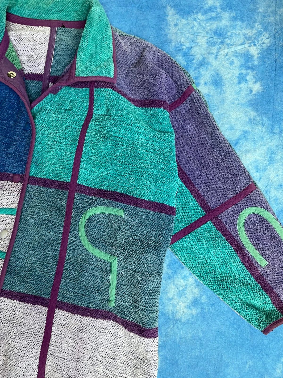 Annikki Karvinen Vintage 90s Annikki Karvinen Finnish Designer Patchwork Rare Size US M / EU 48-50 / 2 - 6 Thumbnail