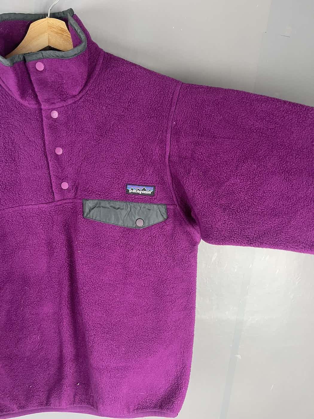 Patagonia × Vintage Vtg PATAGONIA Snap Button Anorak Single Pocket Fleece Jacket Size US S / EU 44-46 / 1 - 3 Thumbnail