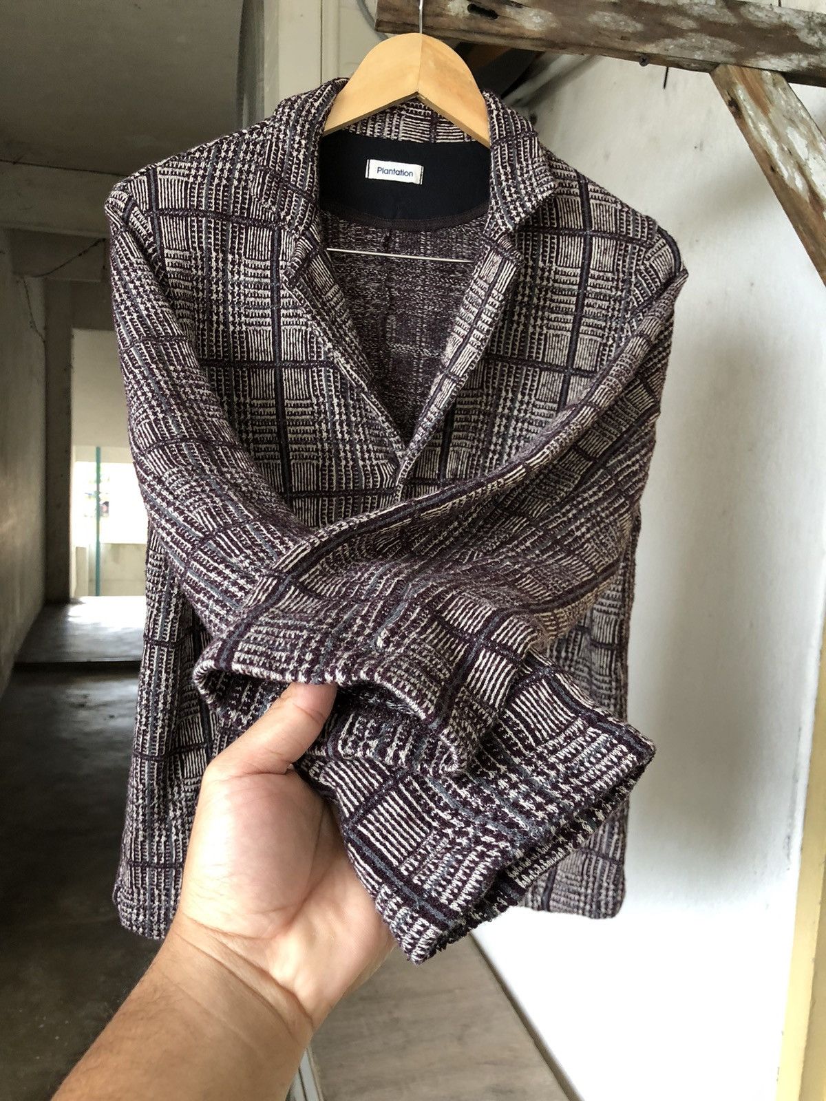 Issey Miyake Issey Miyake Plantation Tartan Tweed Cotton Blazer Jacket Size M / US 6-8 / IT 42-44 - 14 Thumbnail