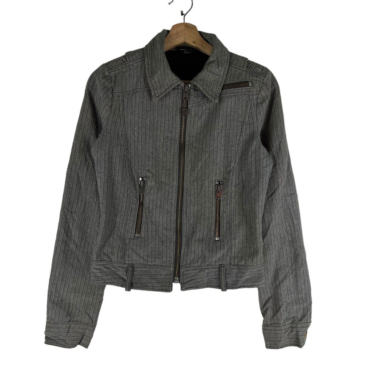 Diesel 🔥VINTAGE BIKER JACKET ZIPPER DIESEL JAPAN Size US S / EU 44-46 / 1 - 1 Thumbnail