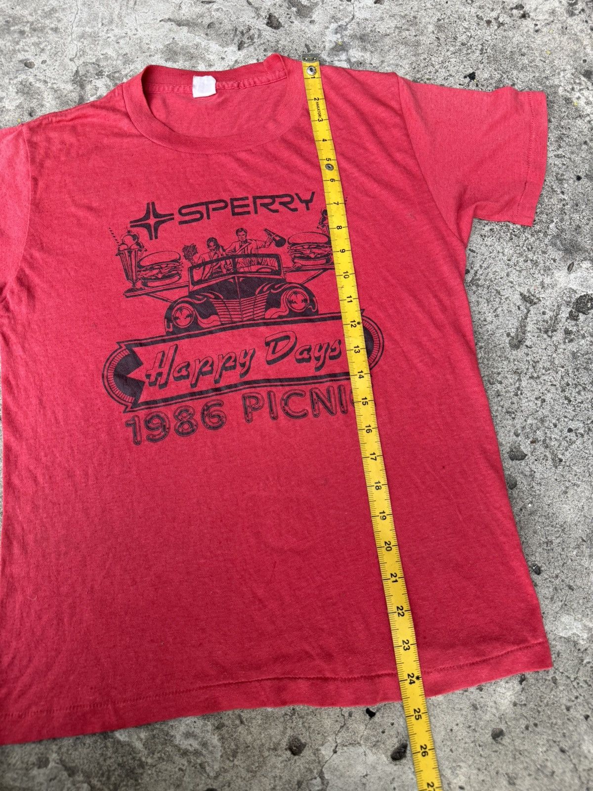 Vintage Vintage 80s Sperry Happy Days Tshirt Size US M / EU 48-50 / 2 - 6 Thumbnail