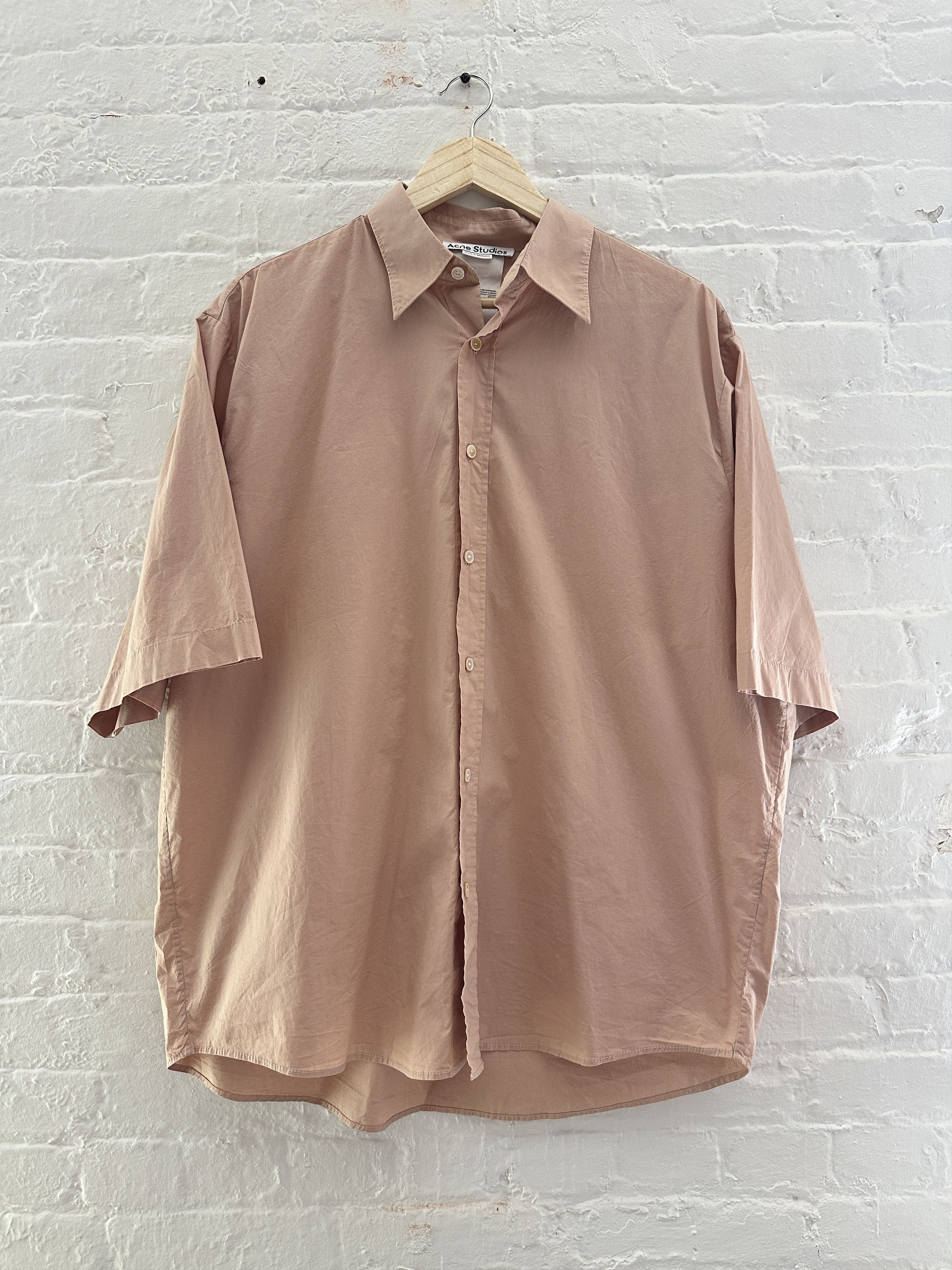 Acne Studios Acne Studios Short Sleeve Button Up Shirt Size US XXL / EU 58 / 5 - 1 Thumbnail