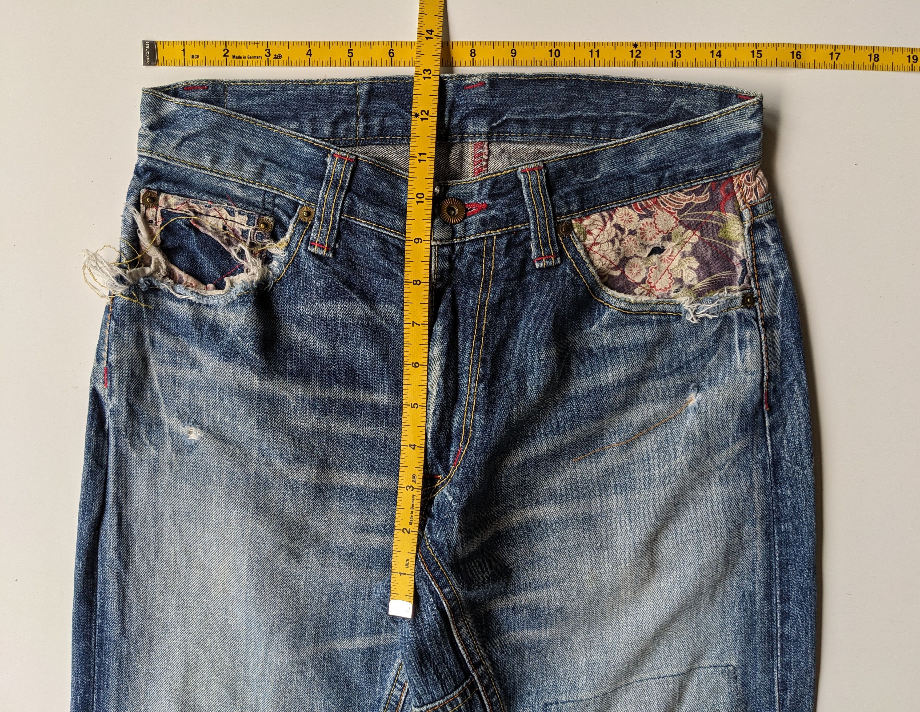 Eternal Eternal Kurashiki sakura boro sashiko jeans Size US 30 / EU 46 - 7 Thumbnail