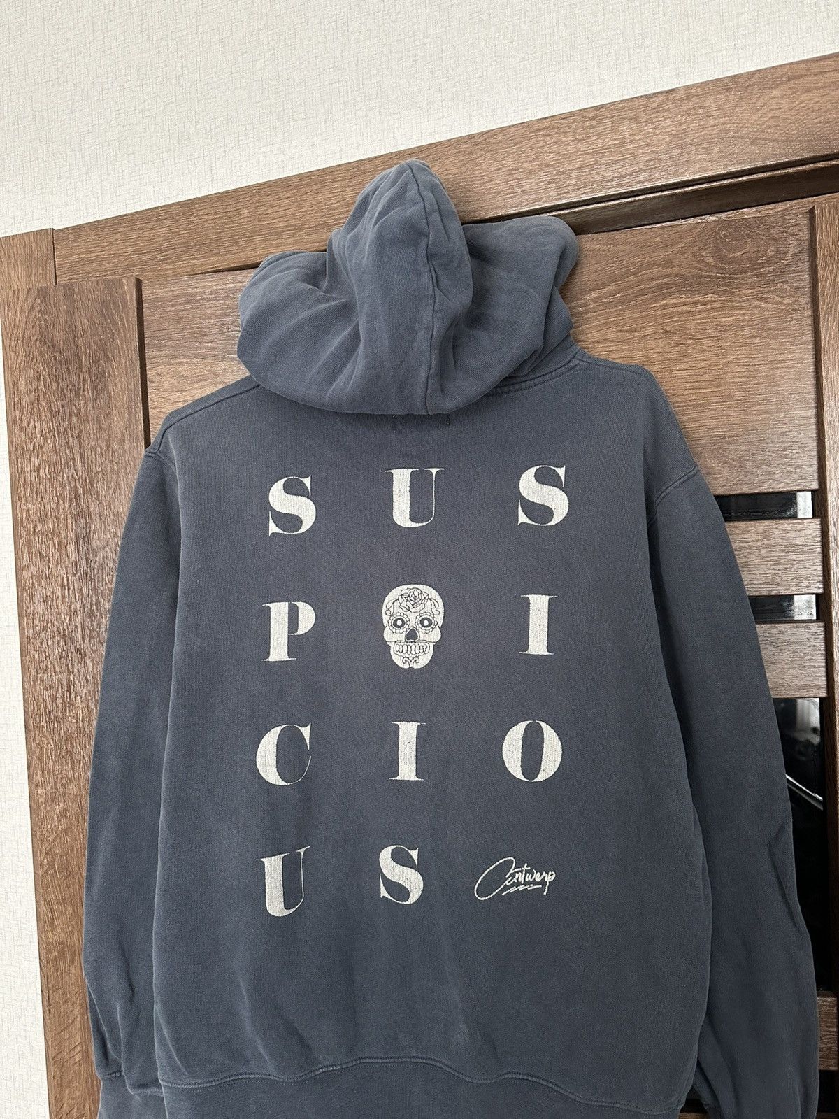 Suspicious Antwerp Big Logo Hoodie Pullover in Blue, Men's — image 4 of 6
