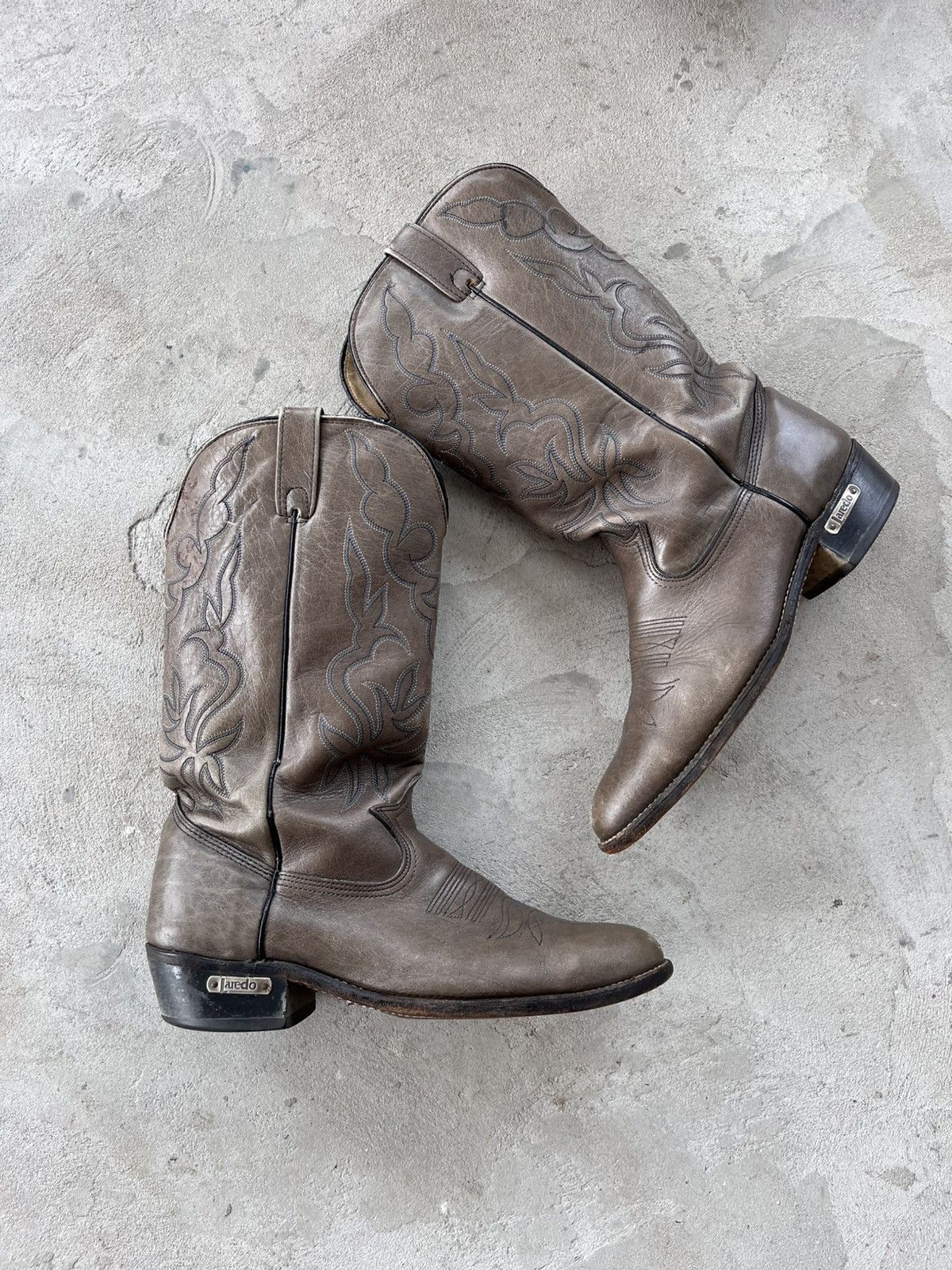 Cowboy Equipment Vintage Laredo Western Cowboy Leather Boots Rare Avant-Garde Size US 9 / EU 42 - 3 Thumbnail