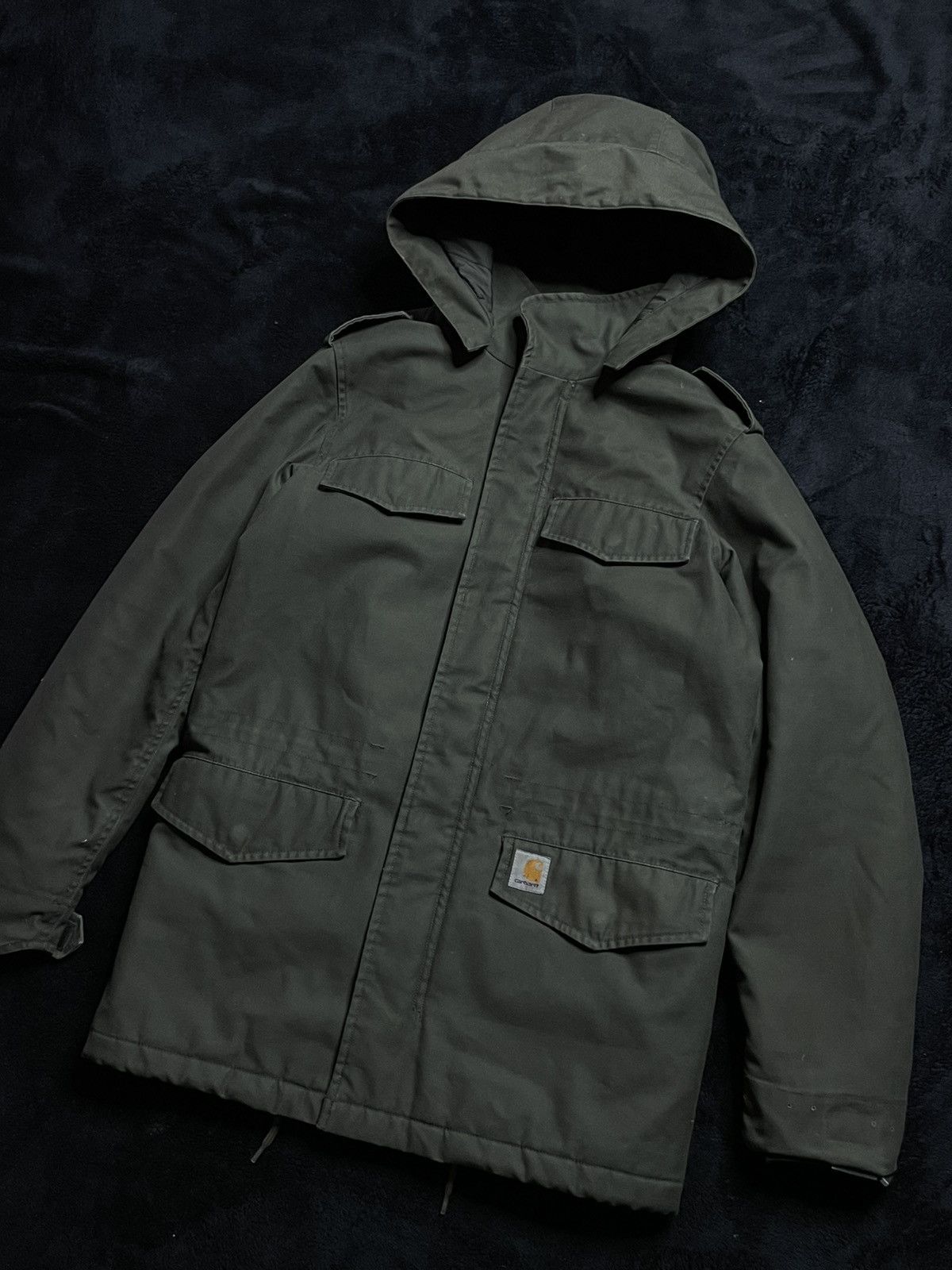 Carhartt Vintage Carhartt Hickman Coat Jacket Dark Green Unisex Size US S / EU 44-46 / 1 - 3 Thumbnail