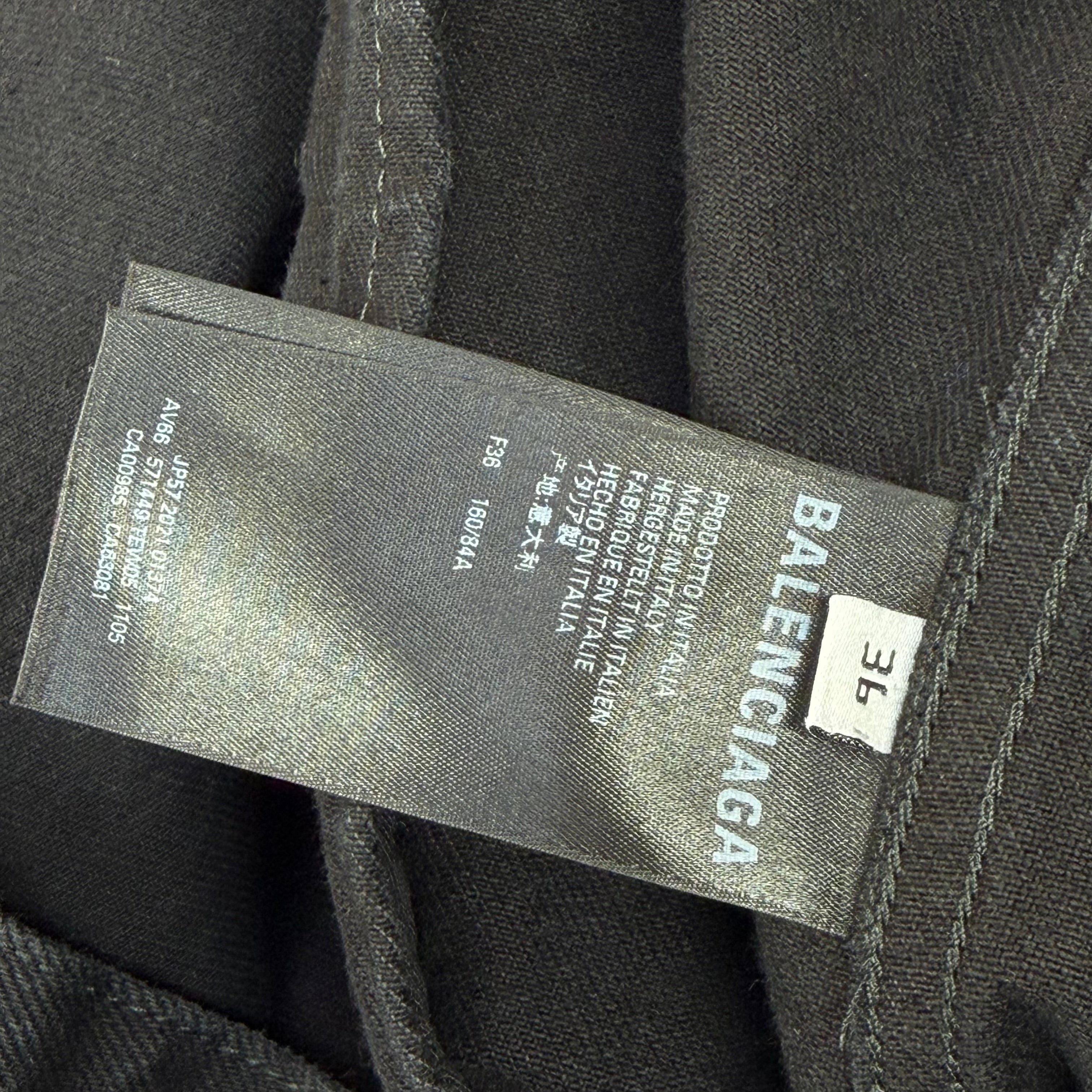 Balenciaga Balenciaga Crystal Logo Denim Jacket 36 (M) Size US M / EU 48-50 / 2 - 6 Thumbnail