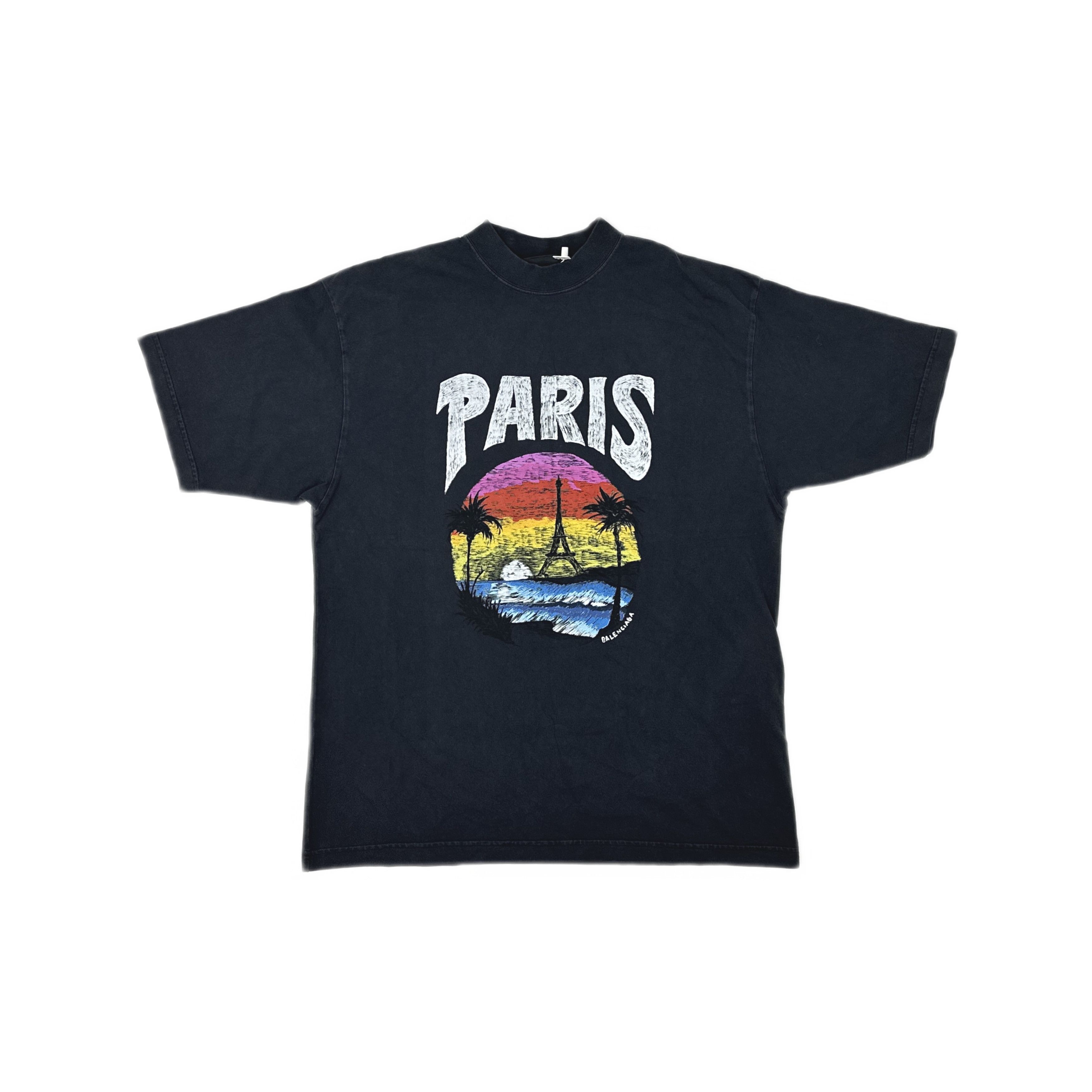 Balenciaga Balenciaga Paris Graphic T-Shirt Size S Size US S / EU 44-46 / 1 - 1 Thumbnail
