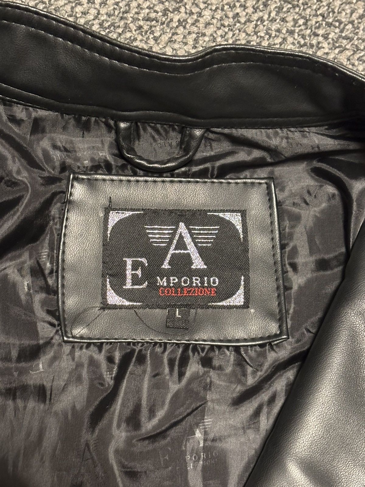 Emporio Armani Armani Leather Jacket Size US L / EU 52-54 / 3 - 2 Thumbnail