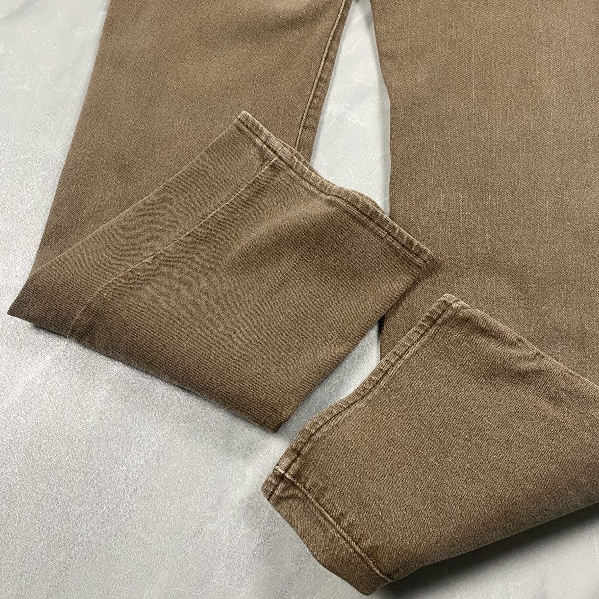 Volcom Rare Vintge y2k Volcom Skateboard Washed Brown Jeans Size US 31 - 6 Thumbnail
