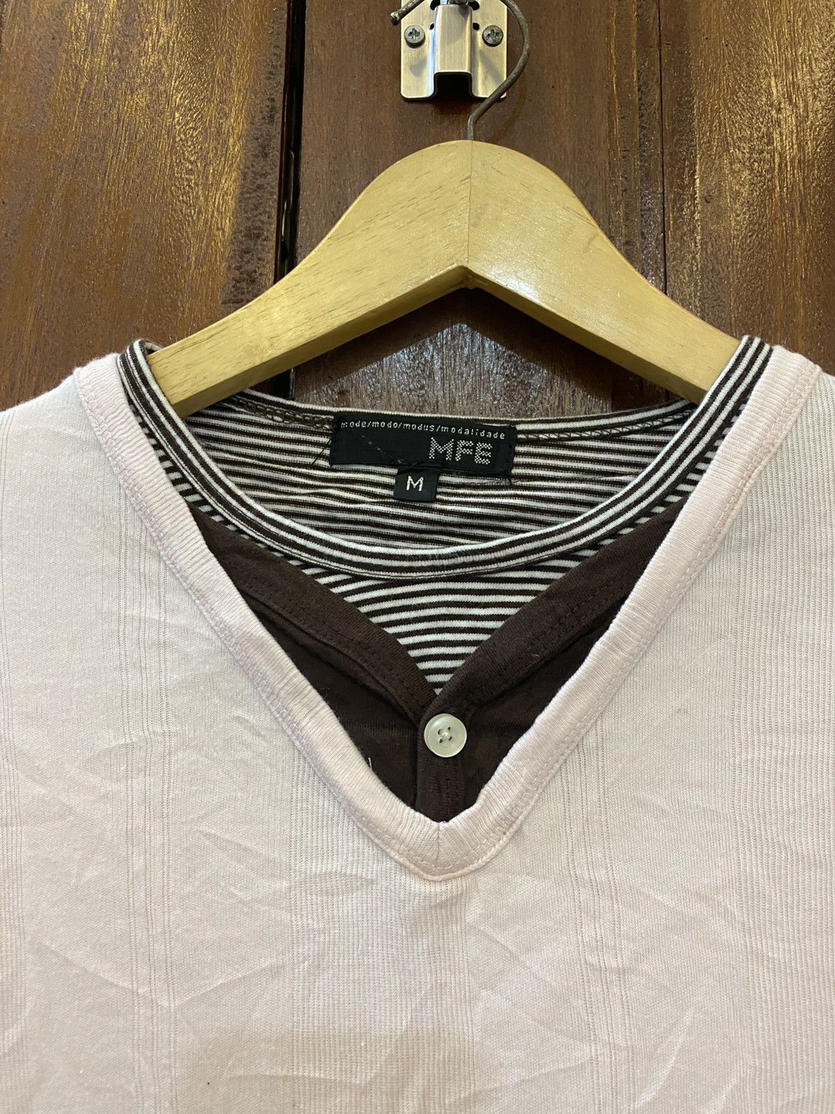 Yohji Yamamoto Mfe japanese longsleeve doublelayer kmrii goa AA0129 Size US M / EU 48-50 / 2 - 2 Thumbnail