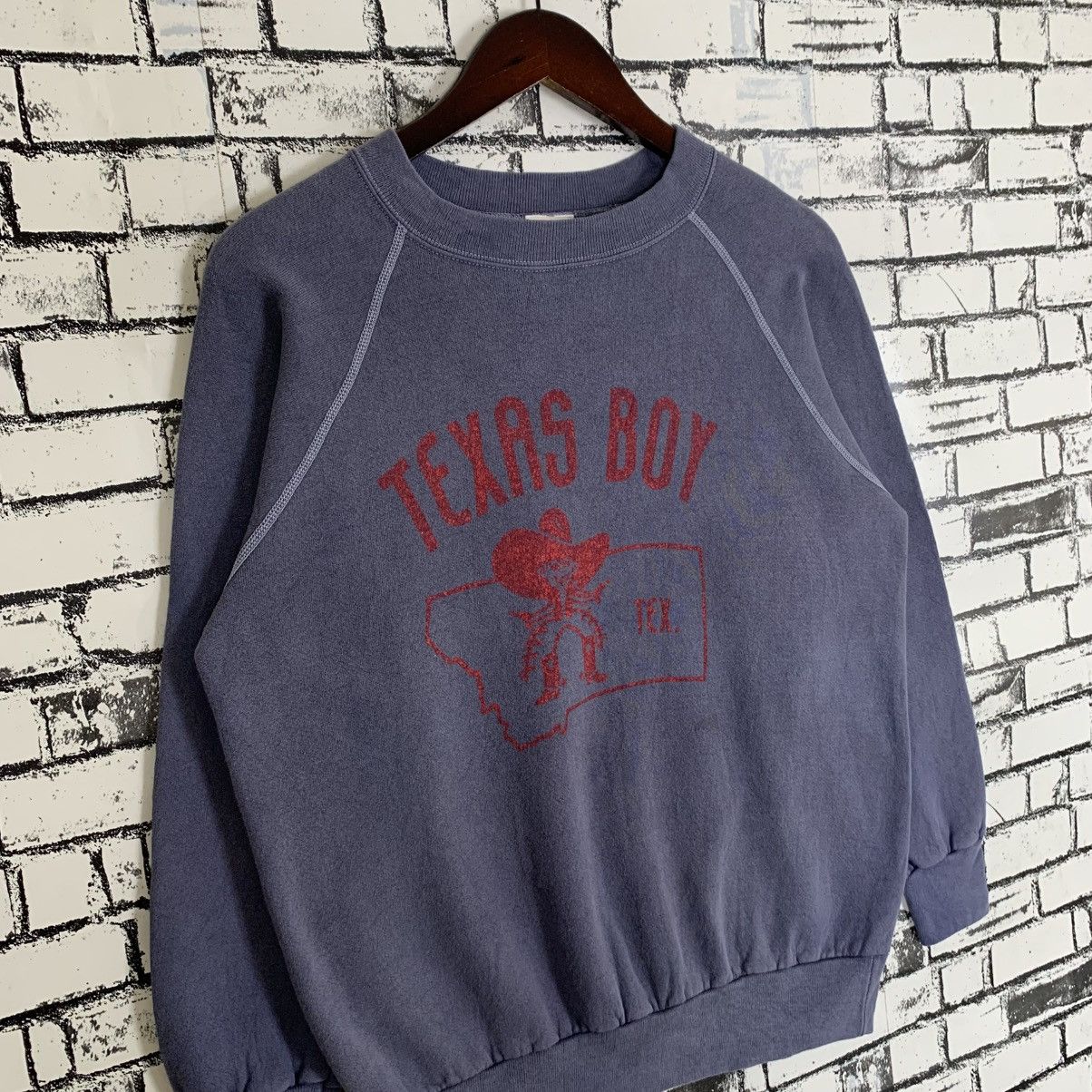 Designer × Japanese Brand × Vintage Vintage Texas Boy Sweatshirt Texas Boy Crewneck Size US L / EU 52-54 / 3 - 3 Thumbnail