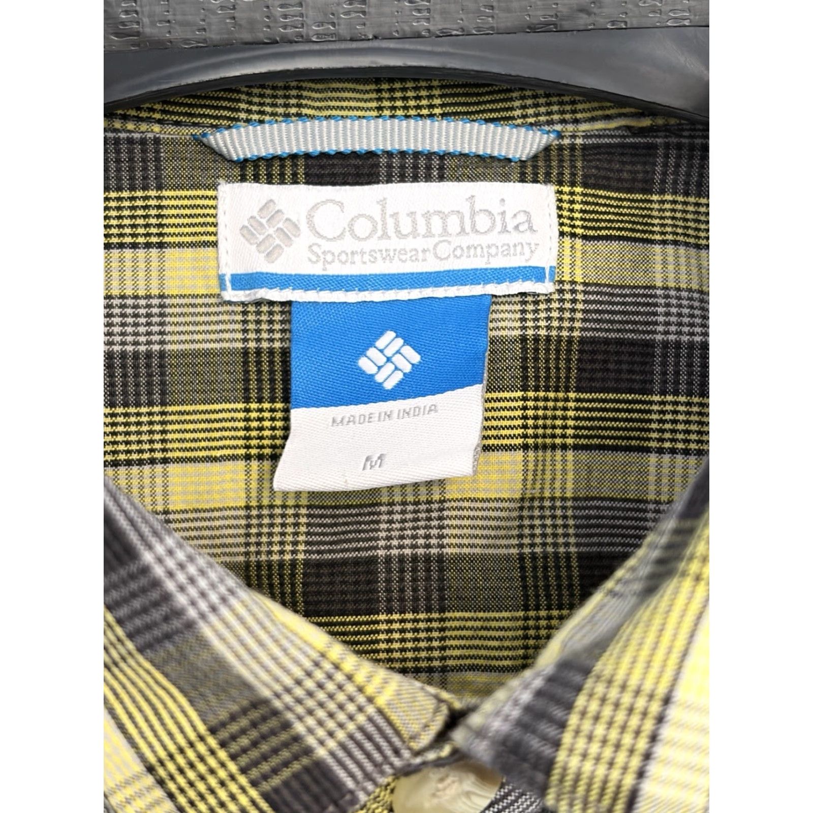 Vintage Columbia Shirt Mens Green Gray Plaid Short Sleeve Button-Up, Medium, Regular Size US M / EU 48-50 / 2 - 5 Thumbnail