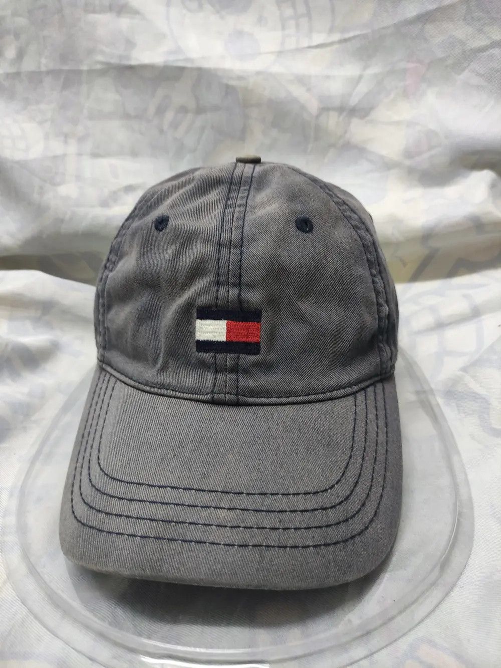 Tommy Hilfiger × Vintage TOMMY HILFIGER VINTAGE CAP DISTRESSED SUNFADED Size ONE SIZE - 2 Thumbnail