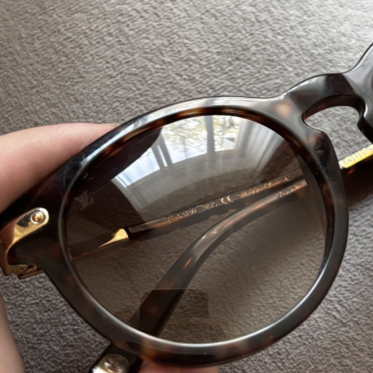 Louis Vuitton × Vintage Louis Vuitton Brown Z0731W Round Sunglasses Size ONE SIZE - 2 Thumbnail