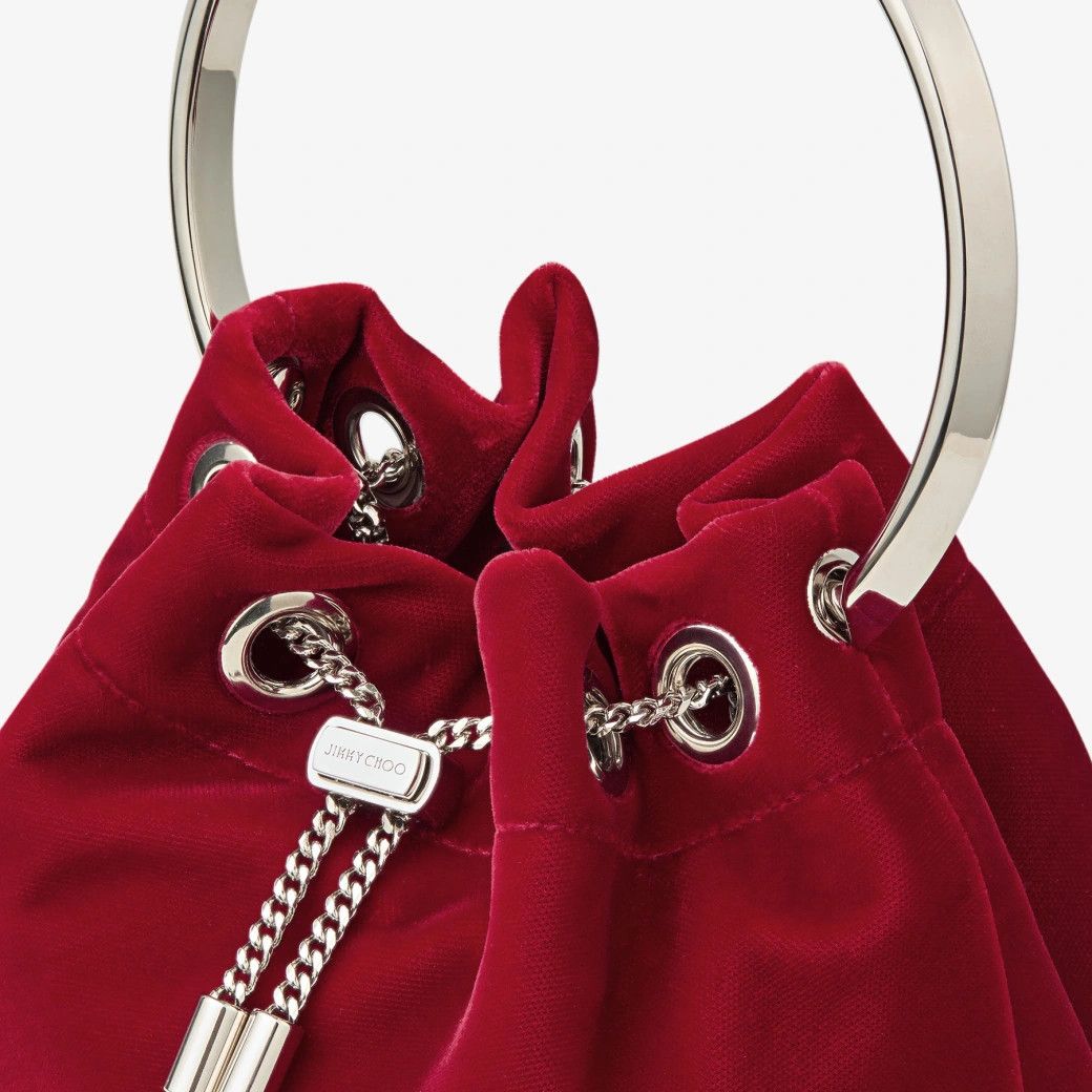 Jimmy Choo os11x1225 Size: OS / Ruby Velvet Bag in Red Size ONE SIZE - 4 Thumbnail