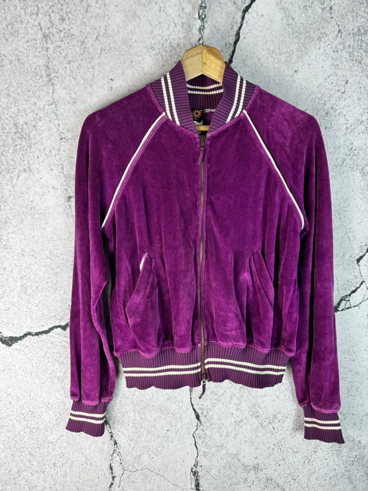 Japanese Brand Jean Paul Gaultier Femme JPG zip velour Jacket Size M / US 6-8 / IT 42-44 - 2 Thumbnail