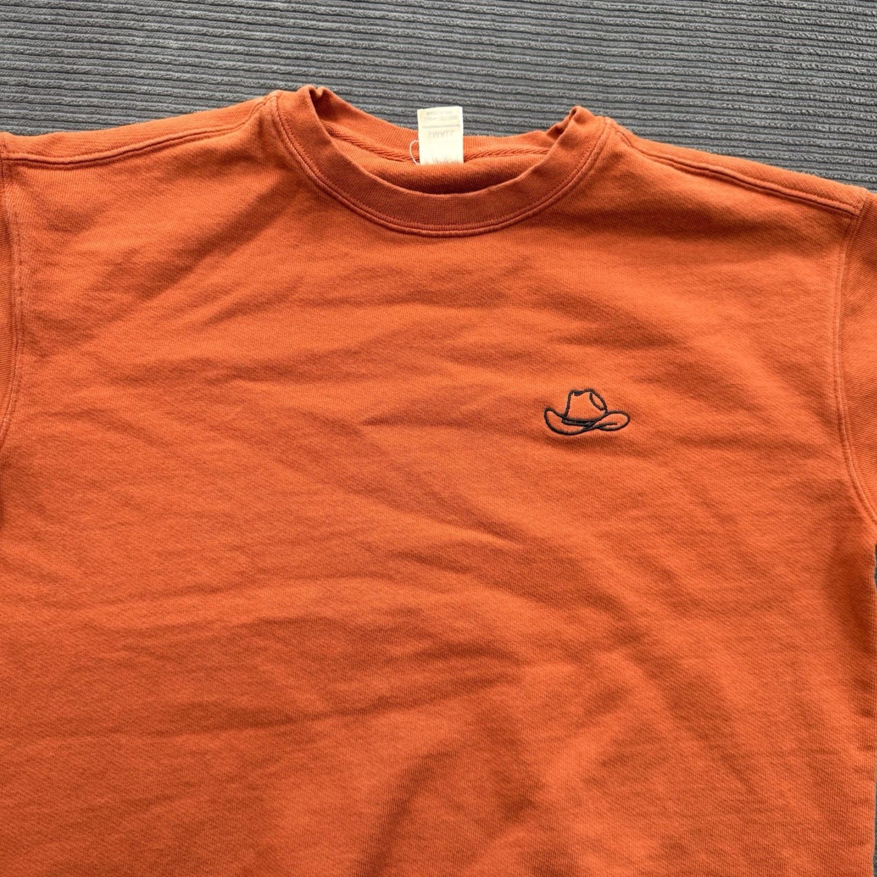 Vintage Mugsy Sweatshirt Men Small Orange Cotton Long Sleeve Crewneck Outdoors Casual Size US S / EU 44-46 / 1 - 8 Thumbnail