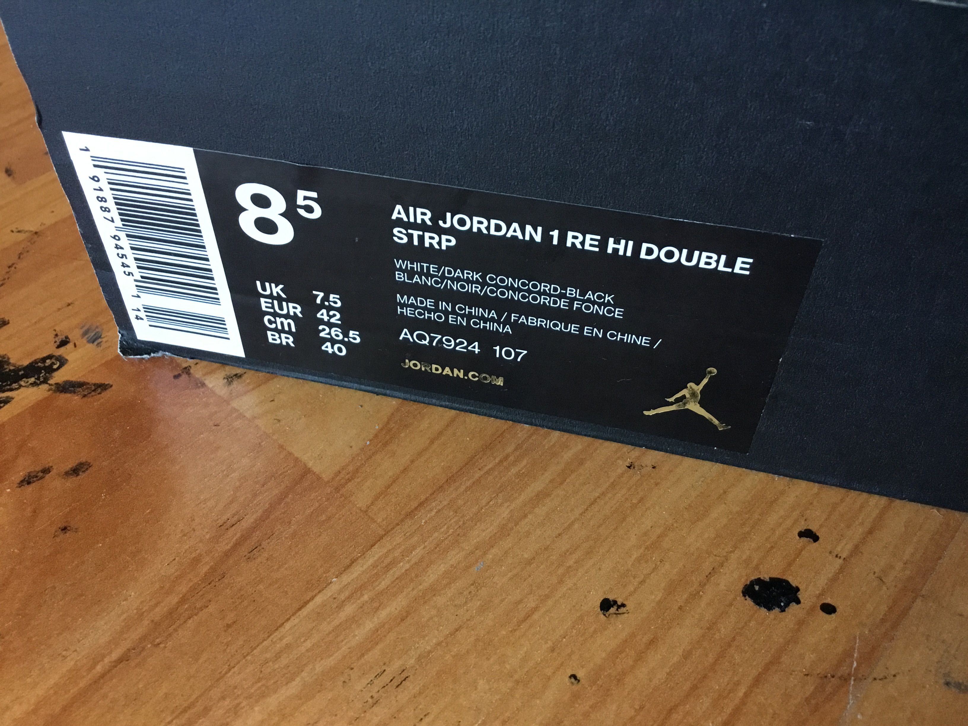 Nike NIKE AIR JORDAN 1 RE HI DOUBLE STRP Size US 8.5 / EU 41-42 - 11 Thumbnail